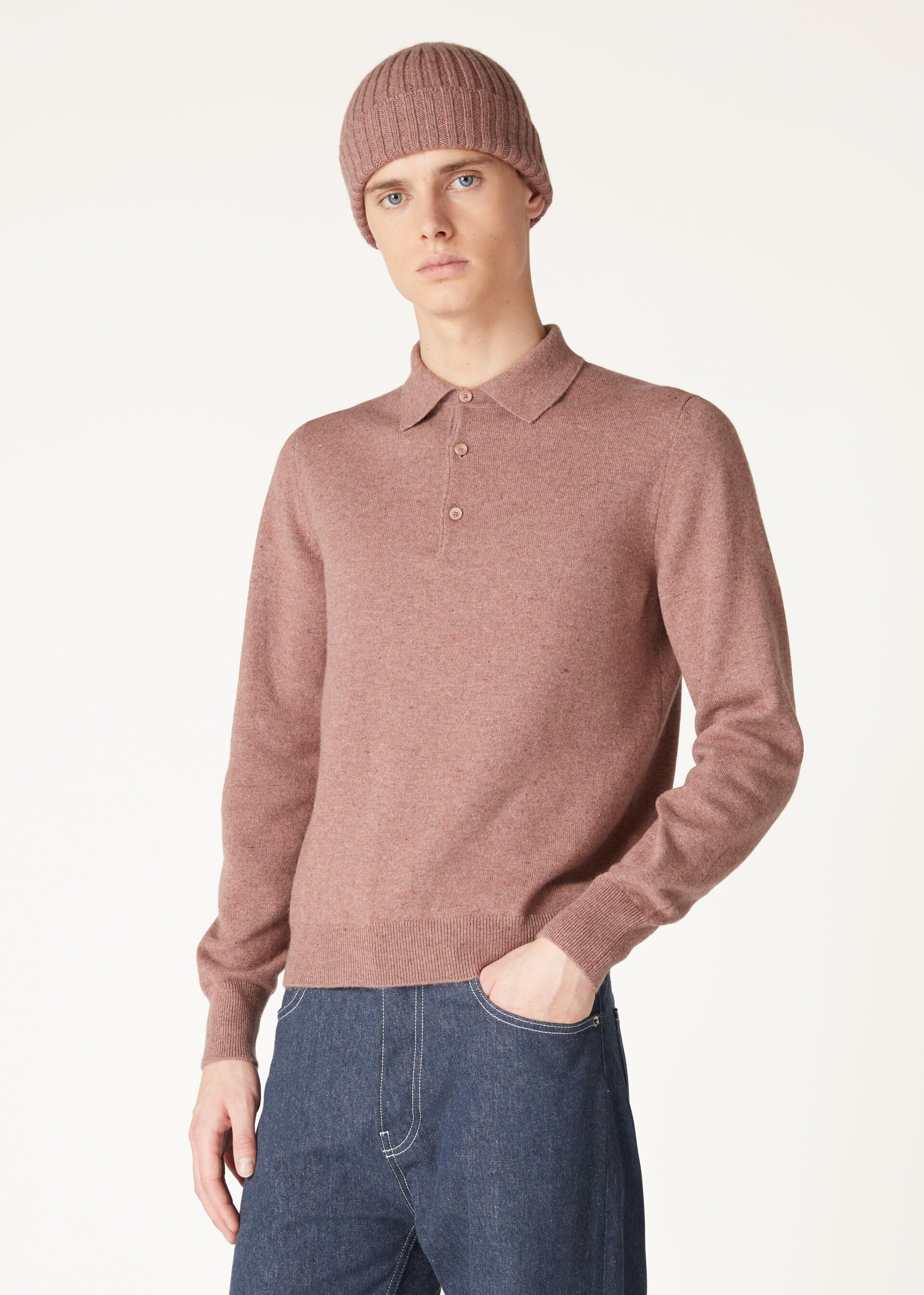 Loro Polo Shirt - Red Sand Melange
