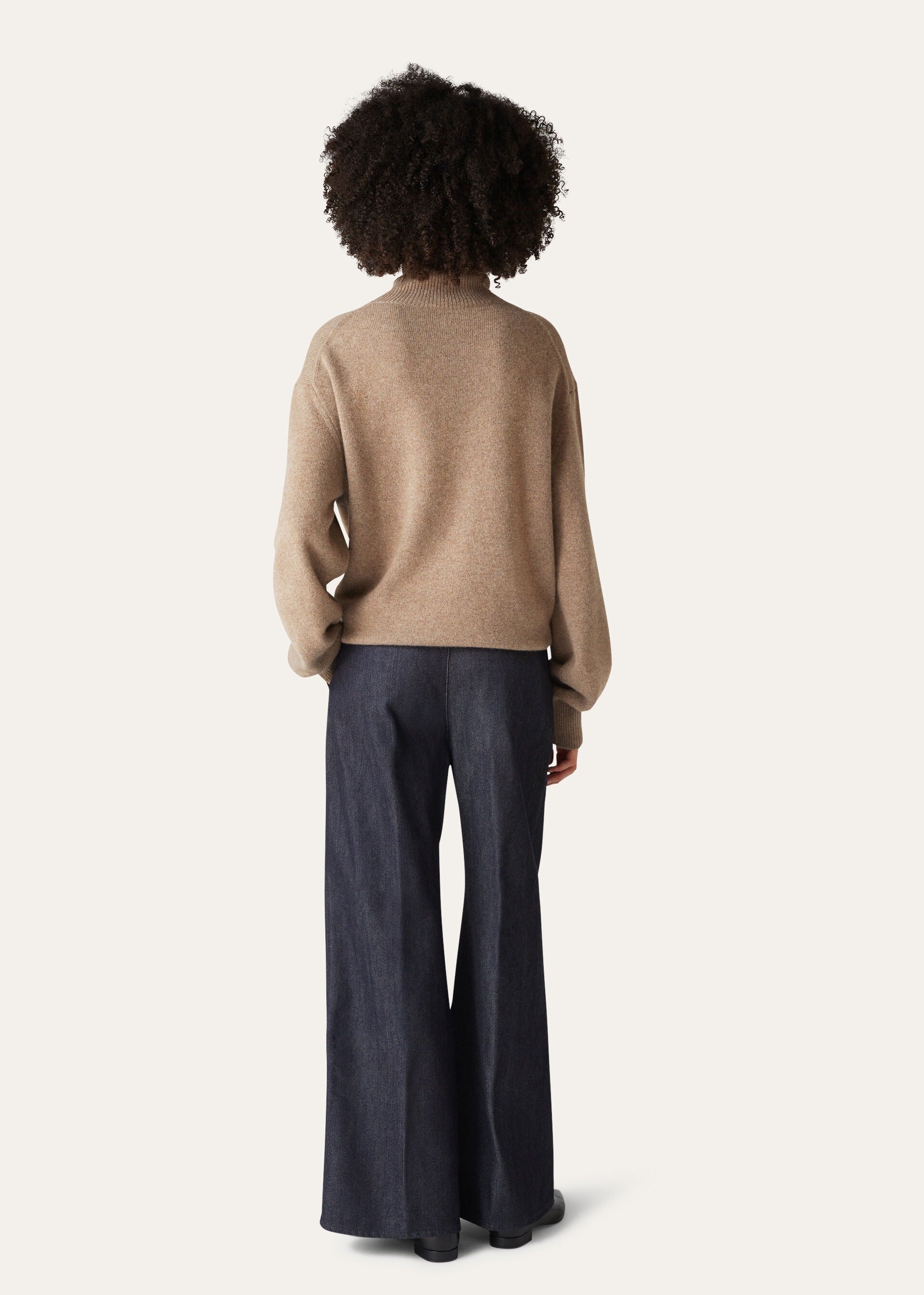 Loro Turtleneck - Grain Brown Melange