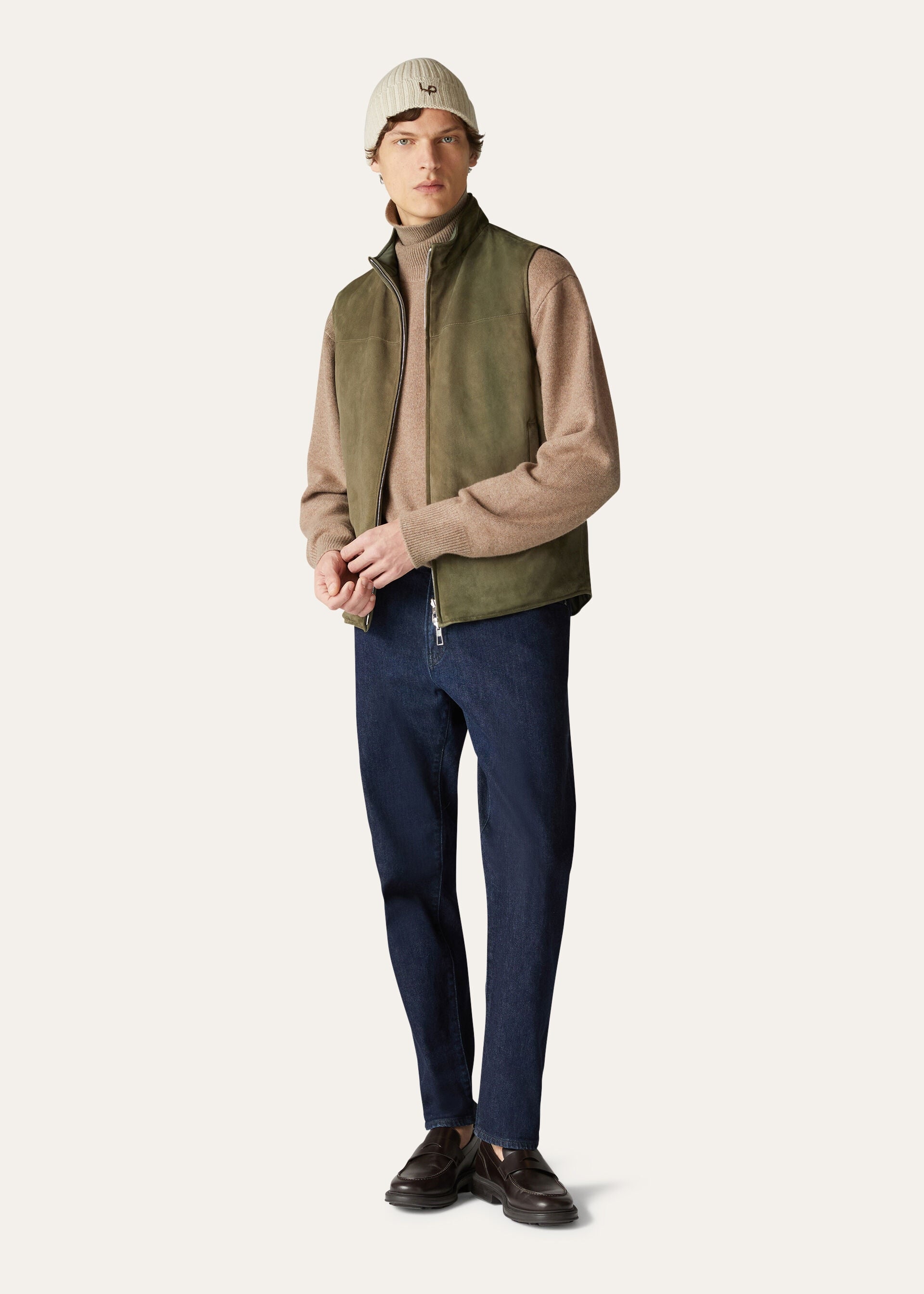 Loro Turtleneck - Grain Brown Melange