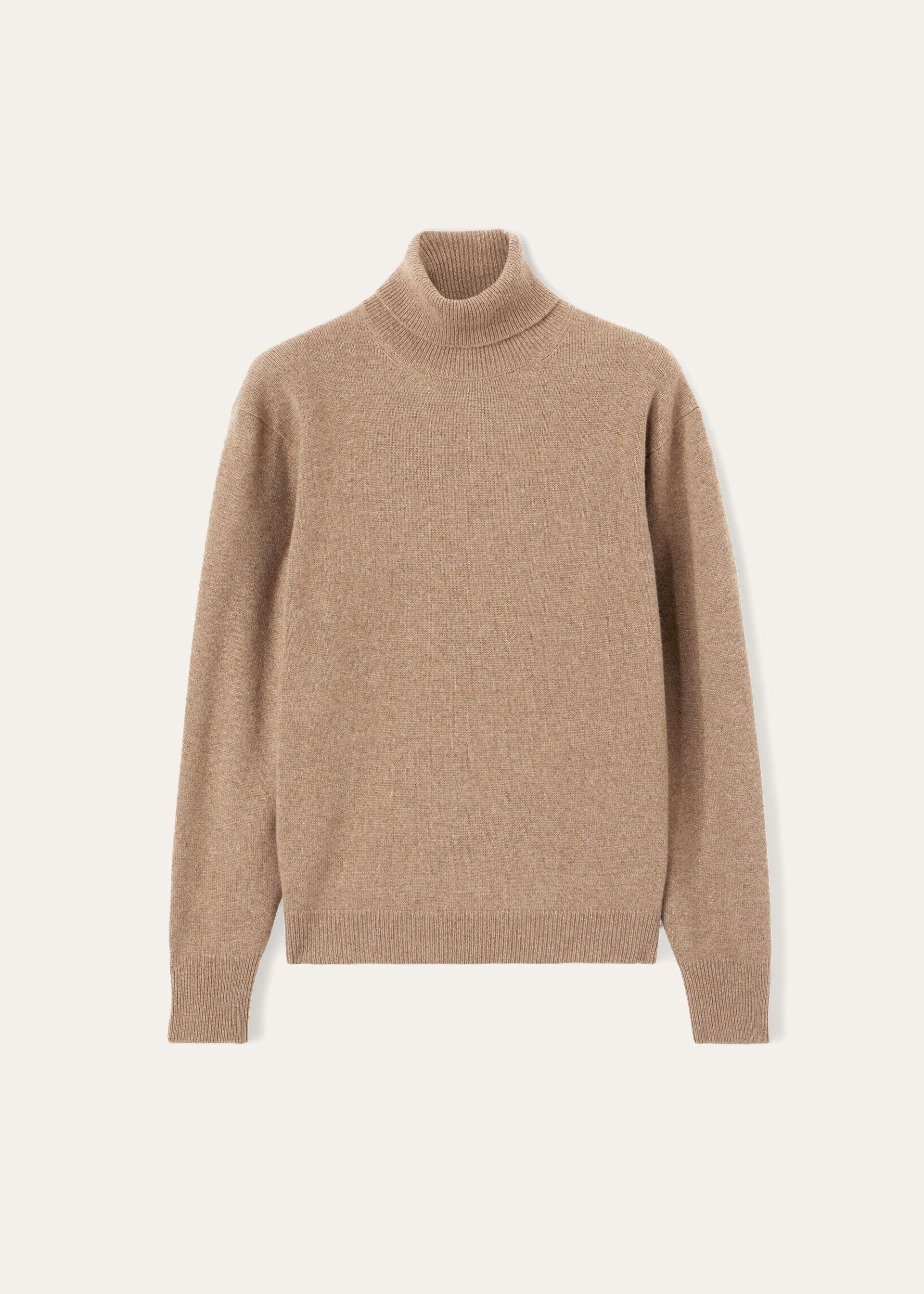 Loro Turtleneck - Grain Brown Melange