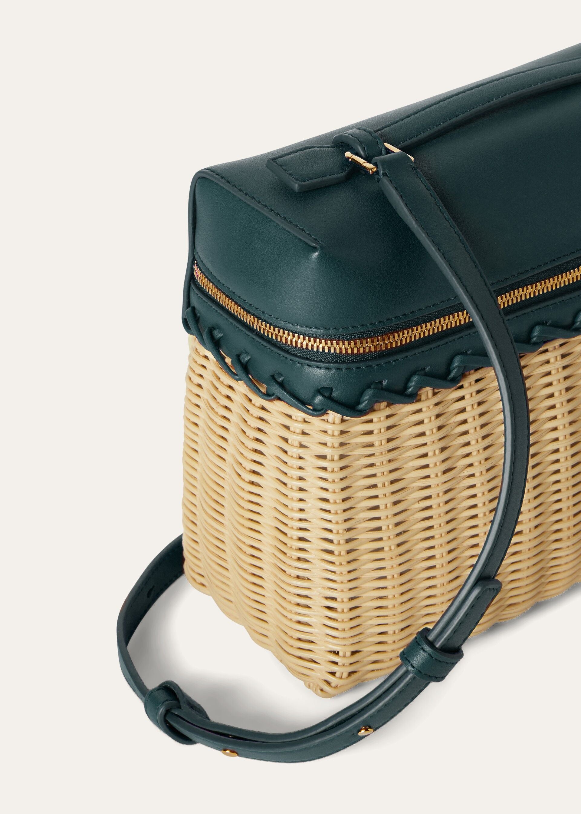 Extra Pocket L19 North-South wicker - Malt/New Petrol