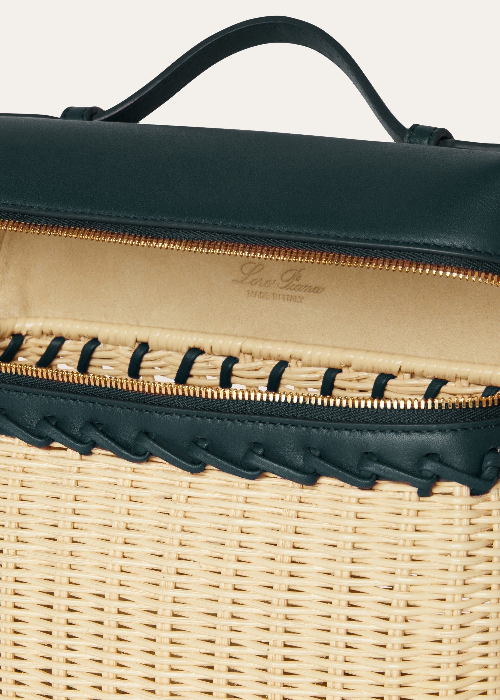 Extra Pocket L19 North-South wicker - Malt/New Petrol