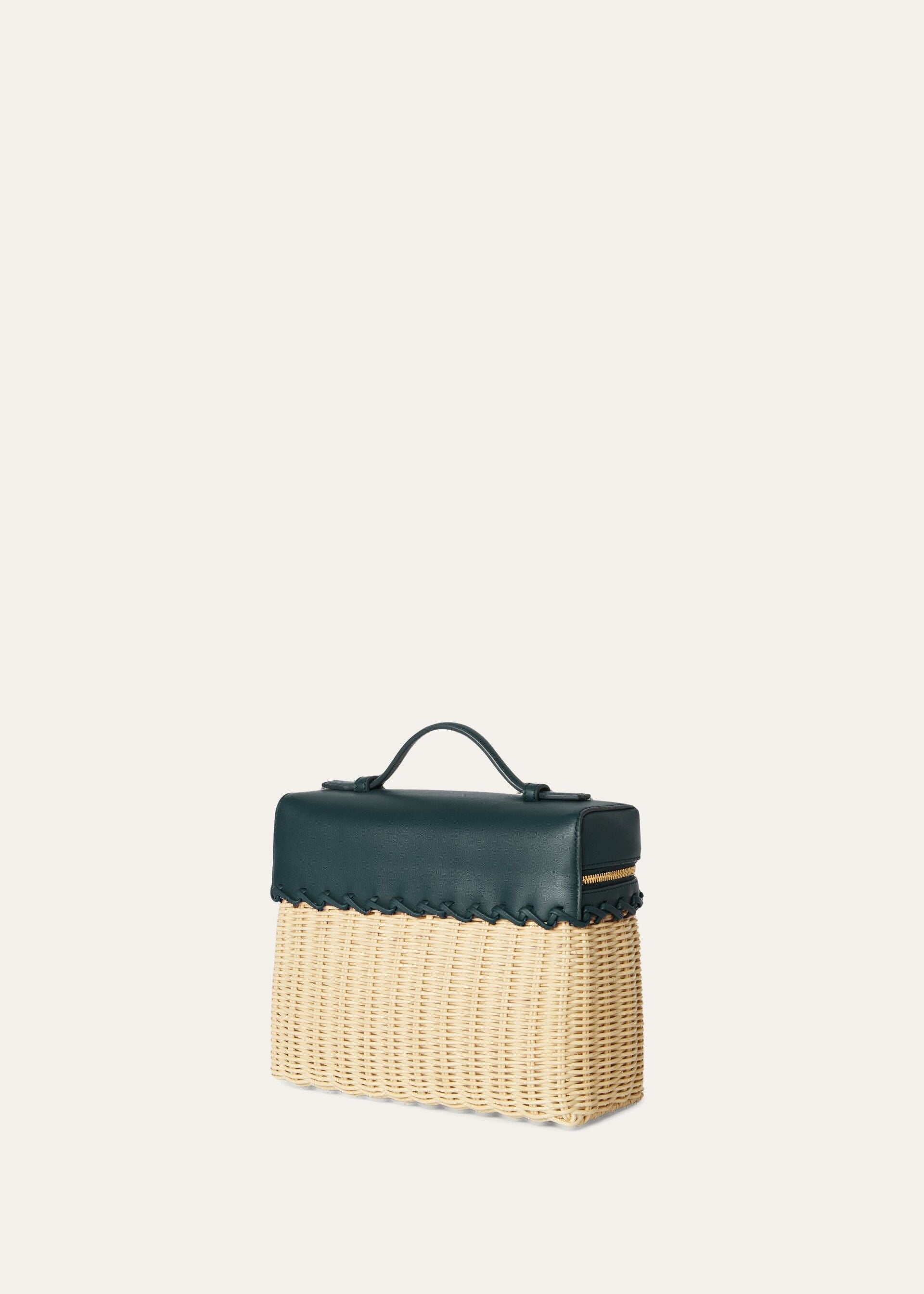 Extra Pocket L19 North-South wicker - Malt/New Petrol