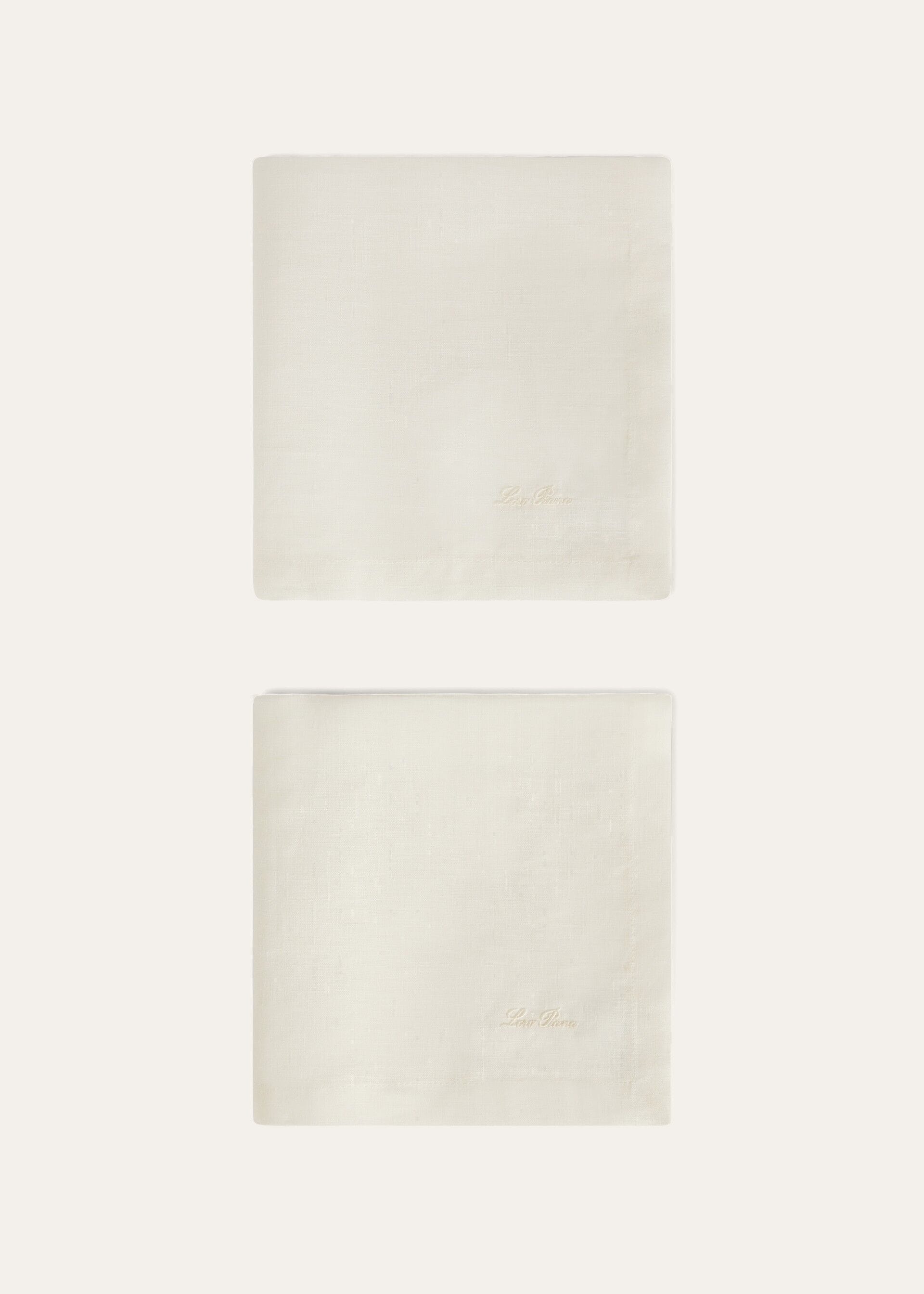 Loro Piana Napkins (Set of Two) - Shaded White