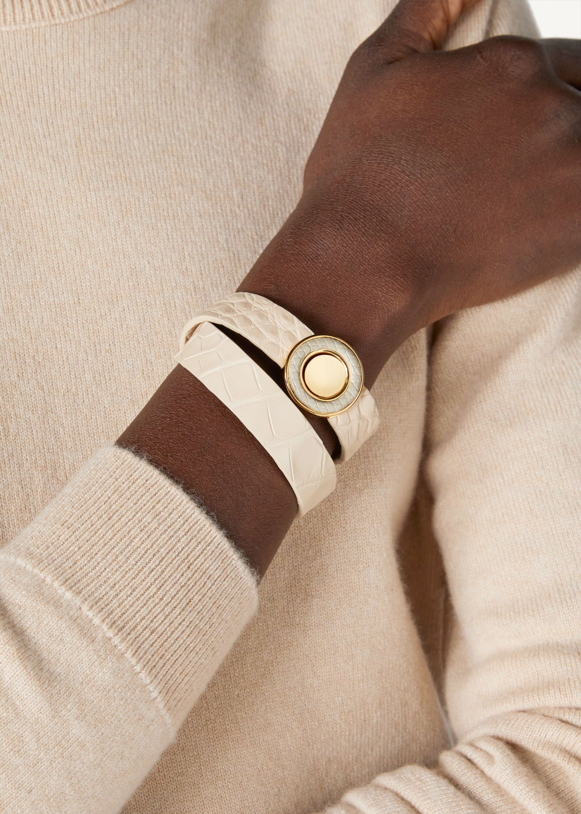 Ghiera Bracelet - Lotus Root/ Green Nile