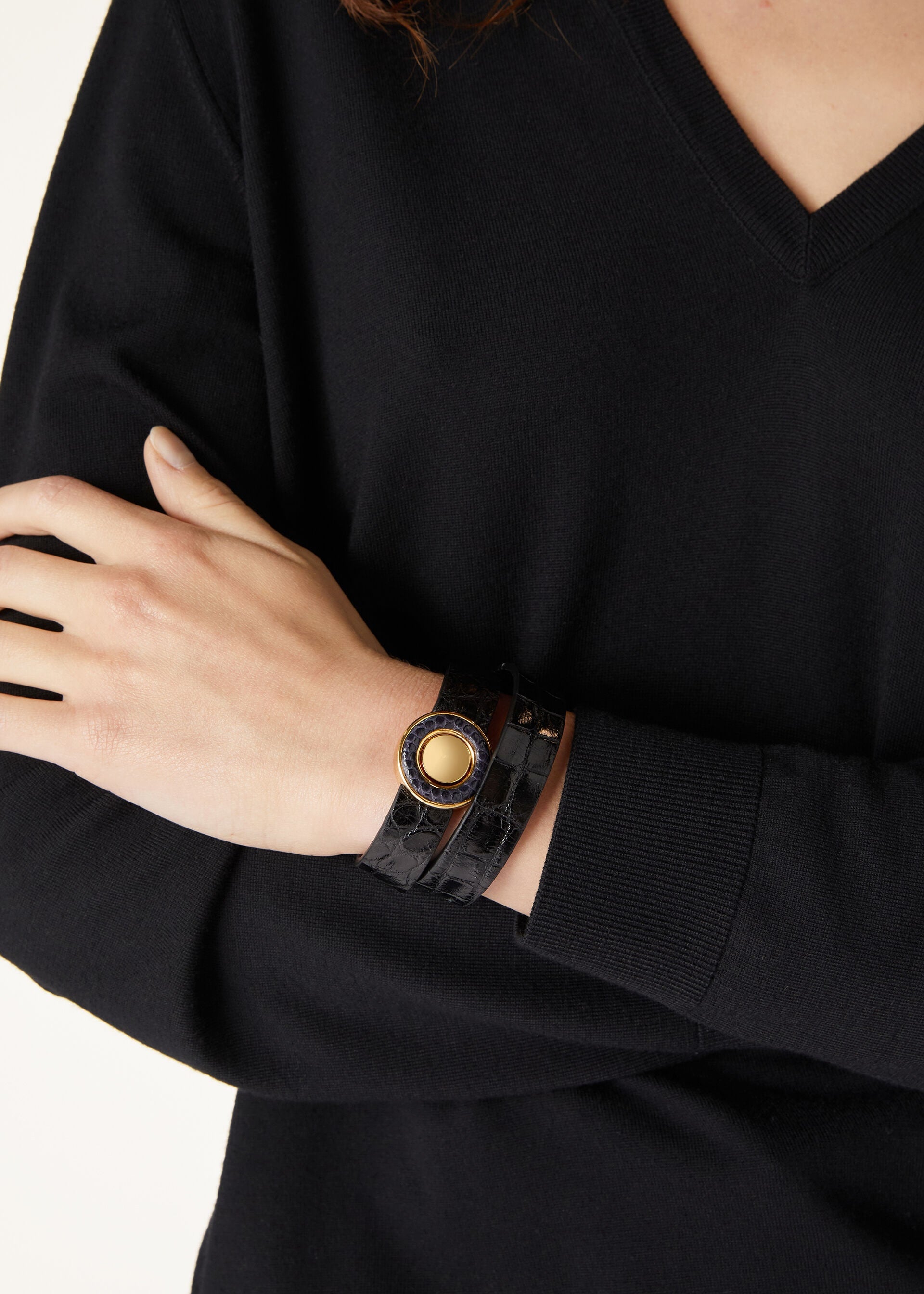 Ghiera Bracelet - Black/ Raisin