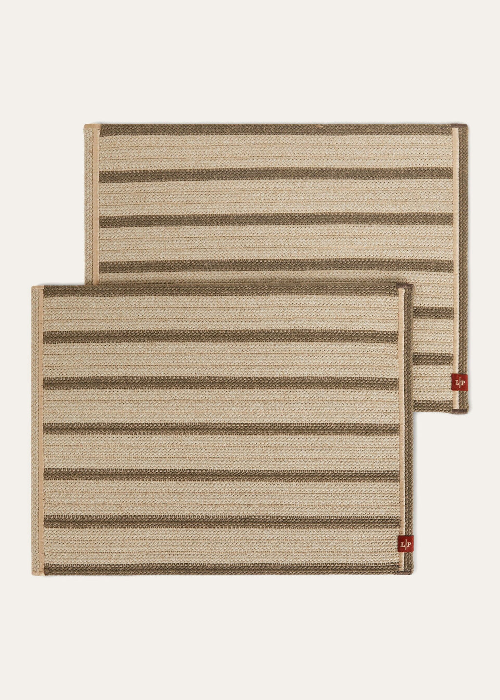 Saint Barth Placemats (Set of Two) - Tundra/Kasha
