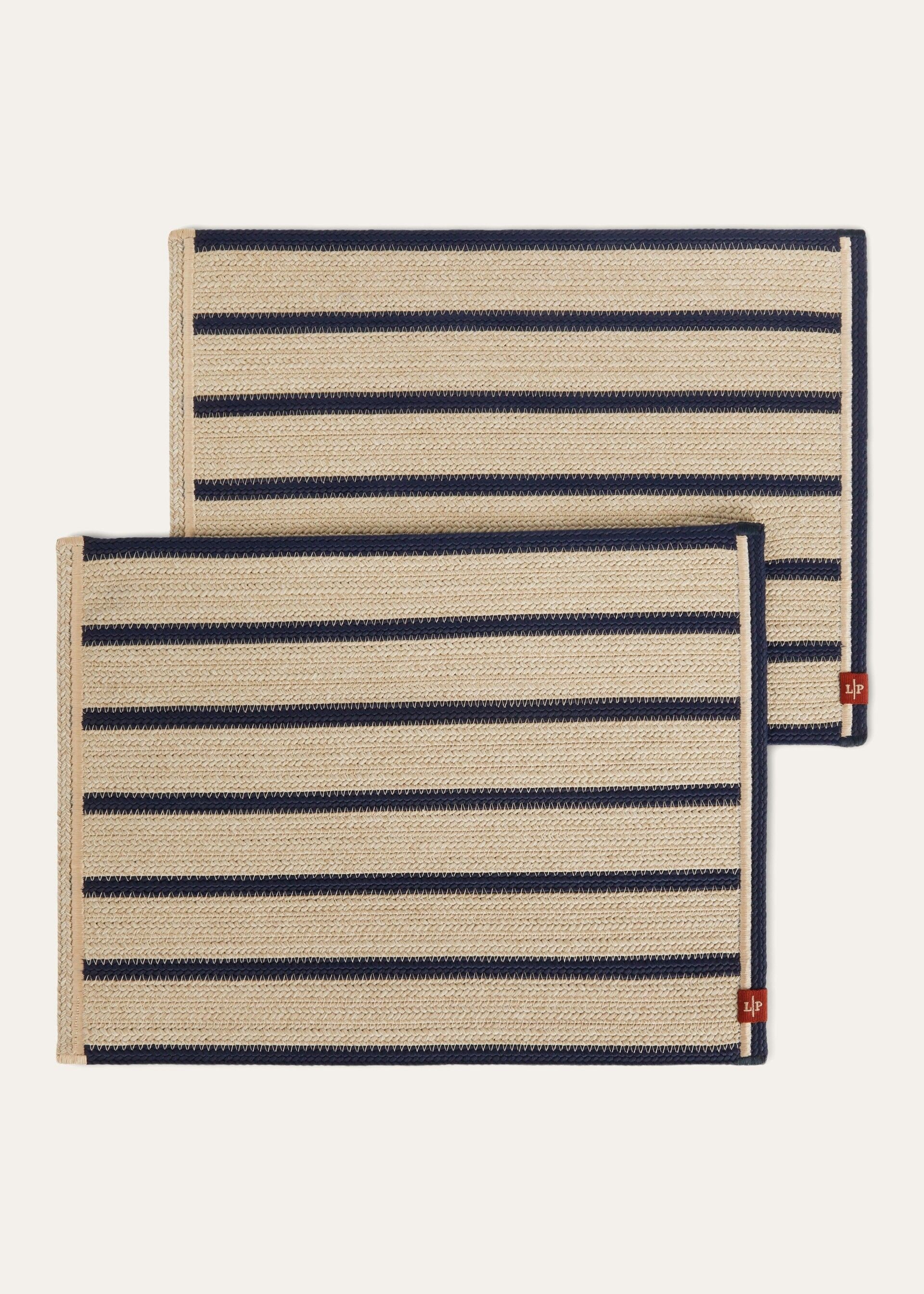 Saint Barth Placemats (Set of Two) - Midnight/Kasha
