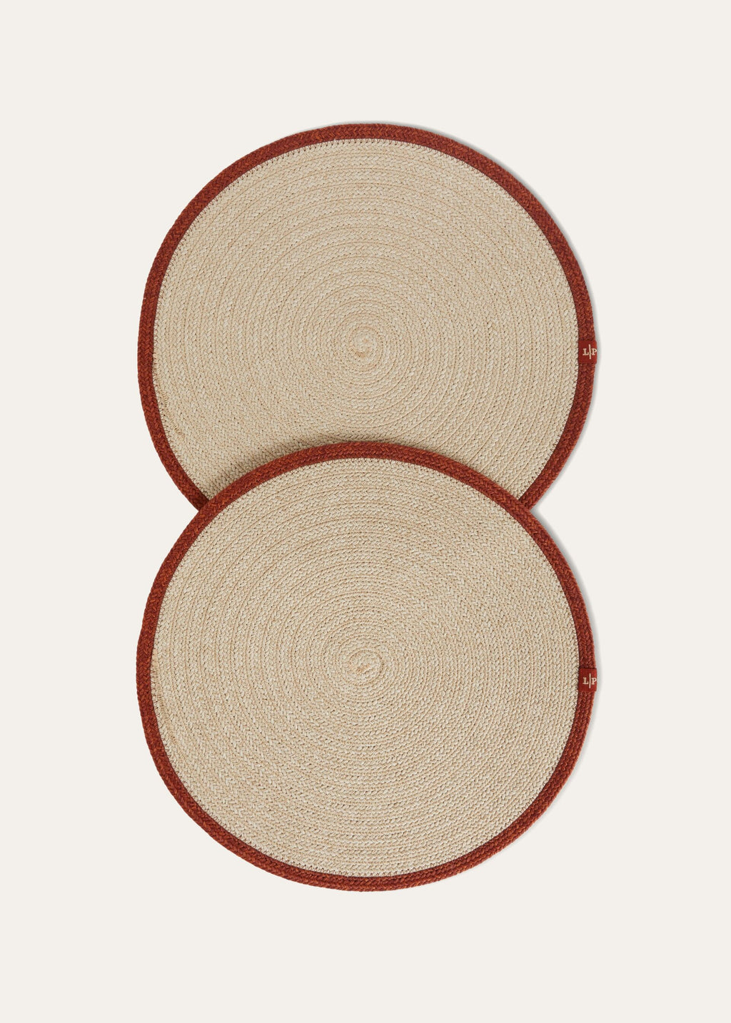 Saint Barth Round Placemats (Set of Two) - Borioso/Kasha