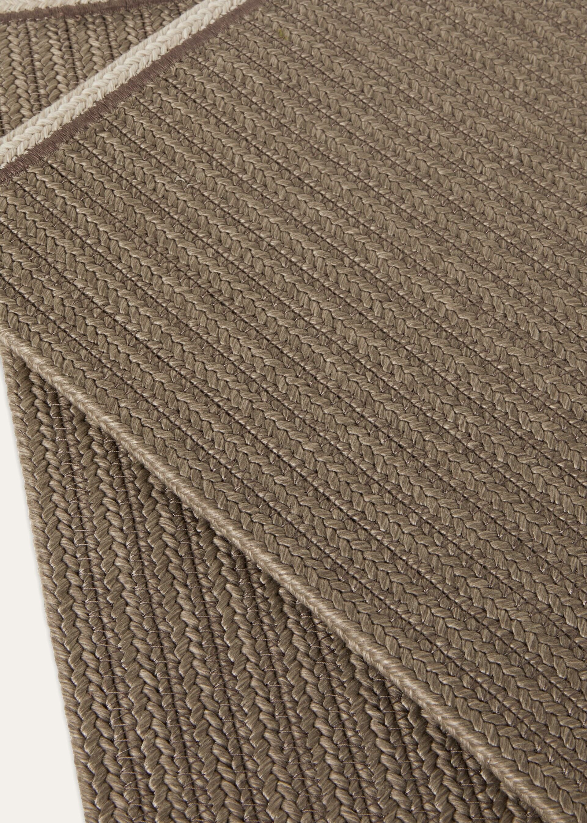 Saint Barth Placemats (Set of Two) - Tundra/Kasha