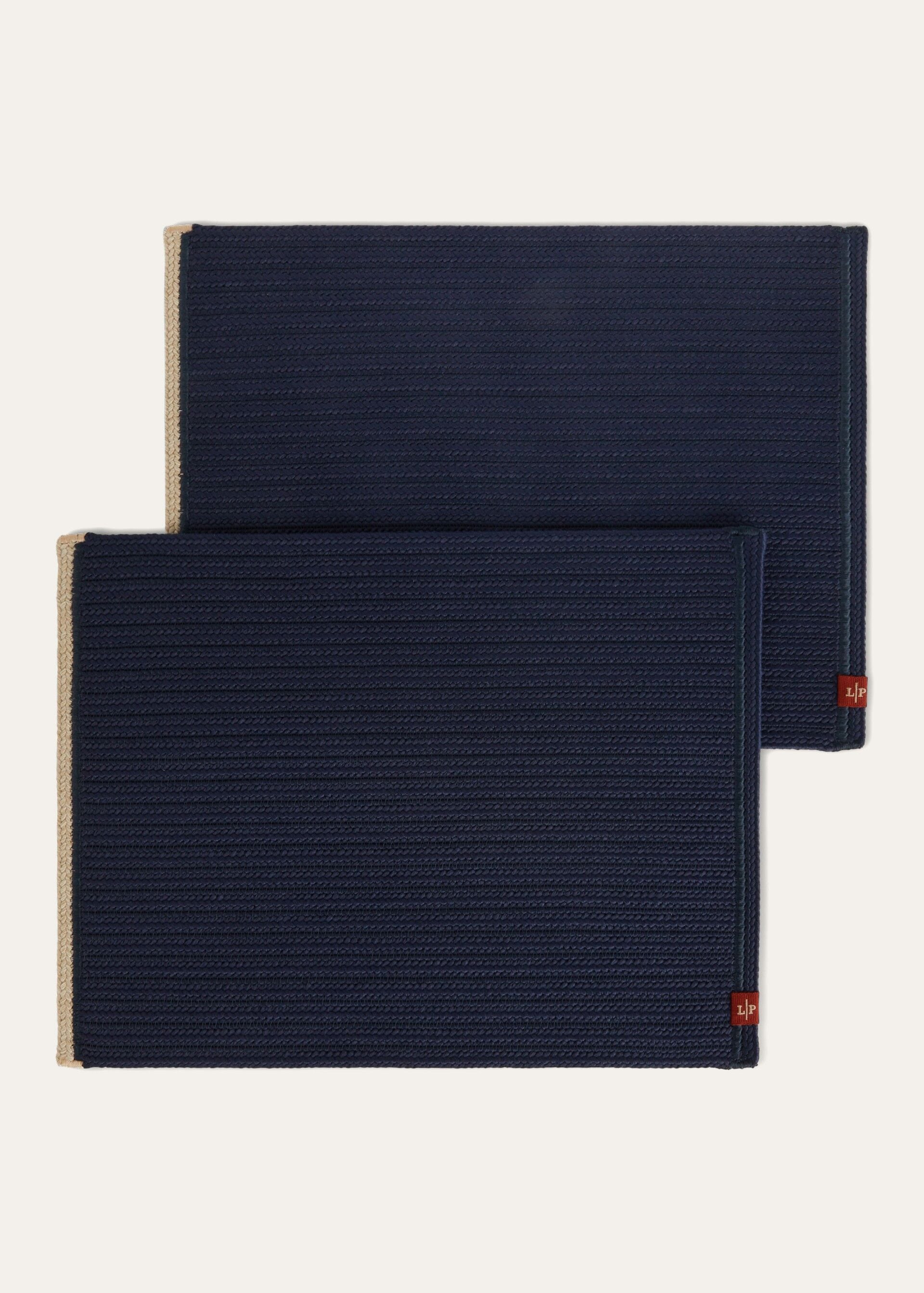 Saint Barth Placemats (Set of Two) - Midnight/Kasha
