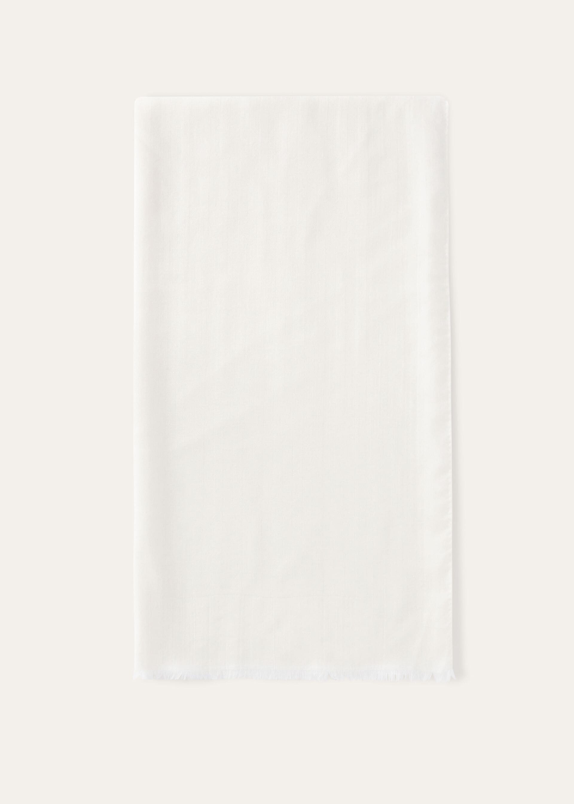 Maxi Crest Stole - White