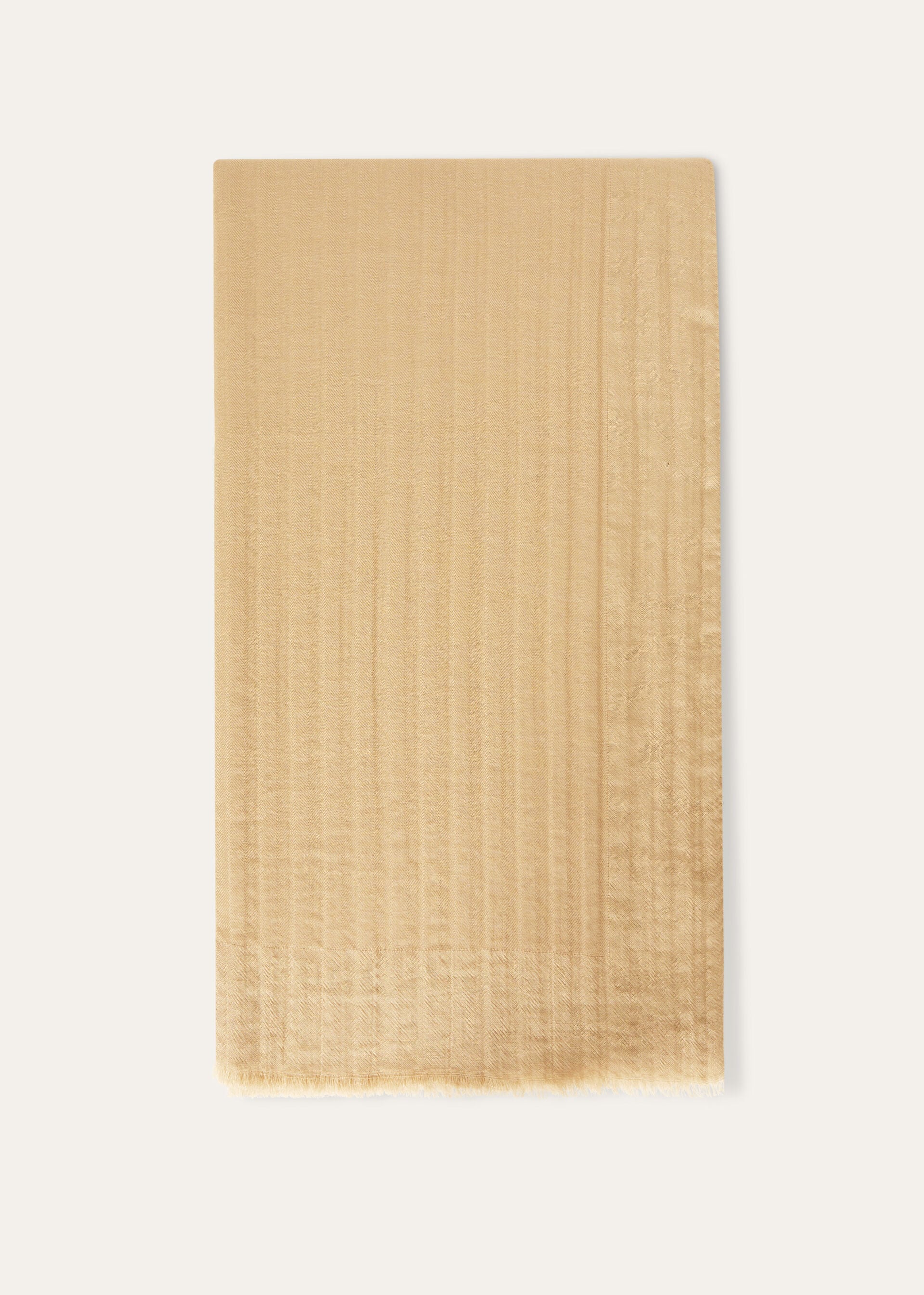 Maxi Crest Stole - Warm Beige