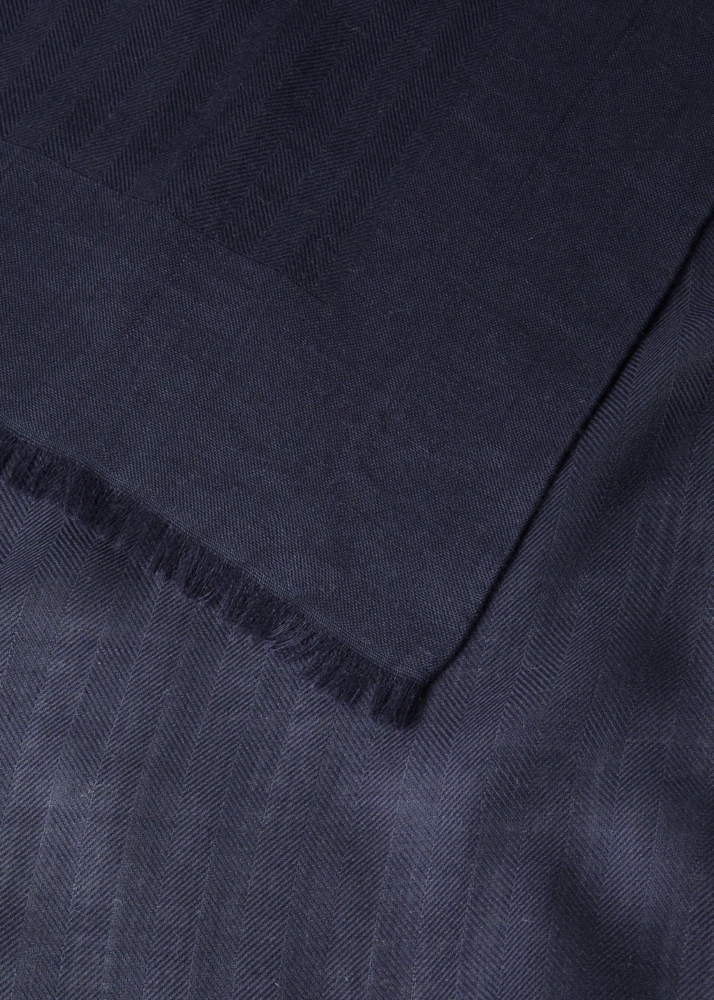 Maxi Crest Stole - Navy Blue