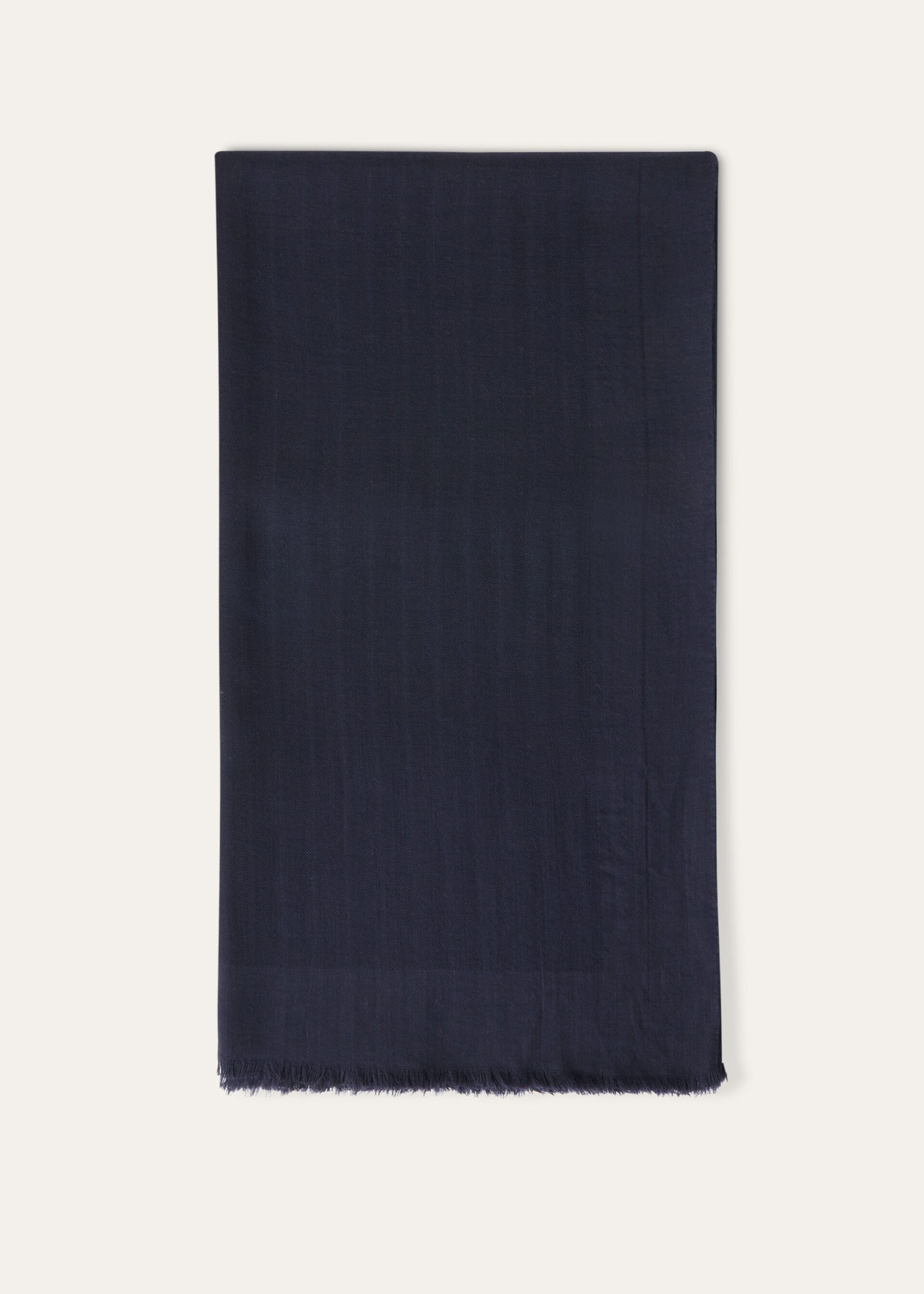 Maxi Crest Stole - Navy Blue