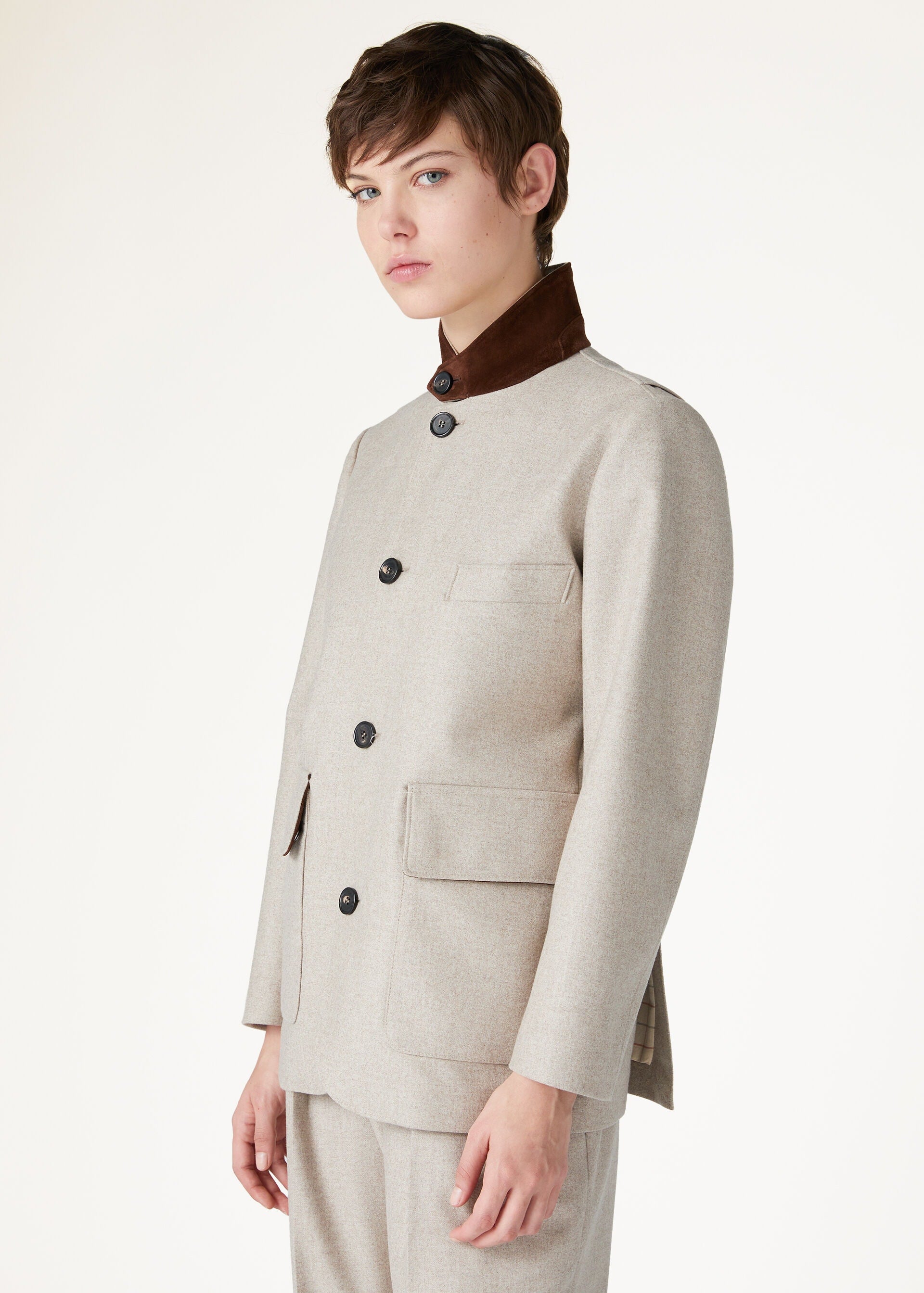 Roadster Mini Jacket - Natural Felt