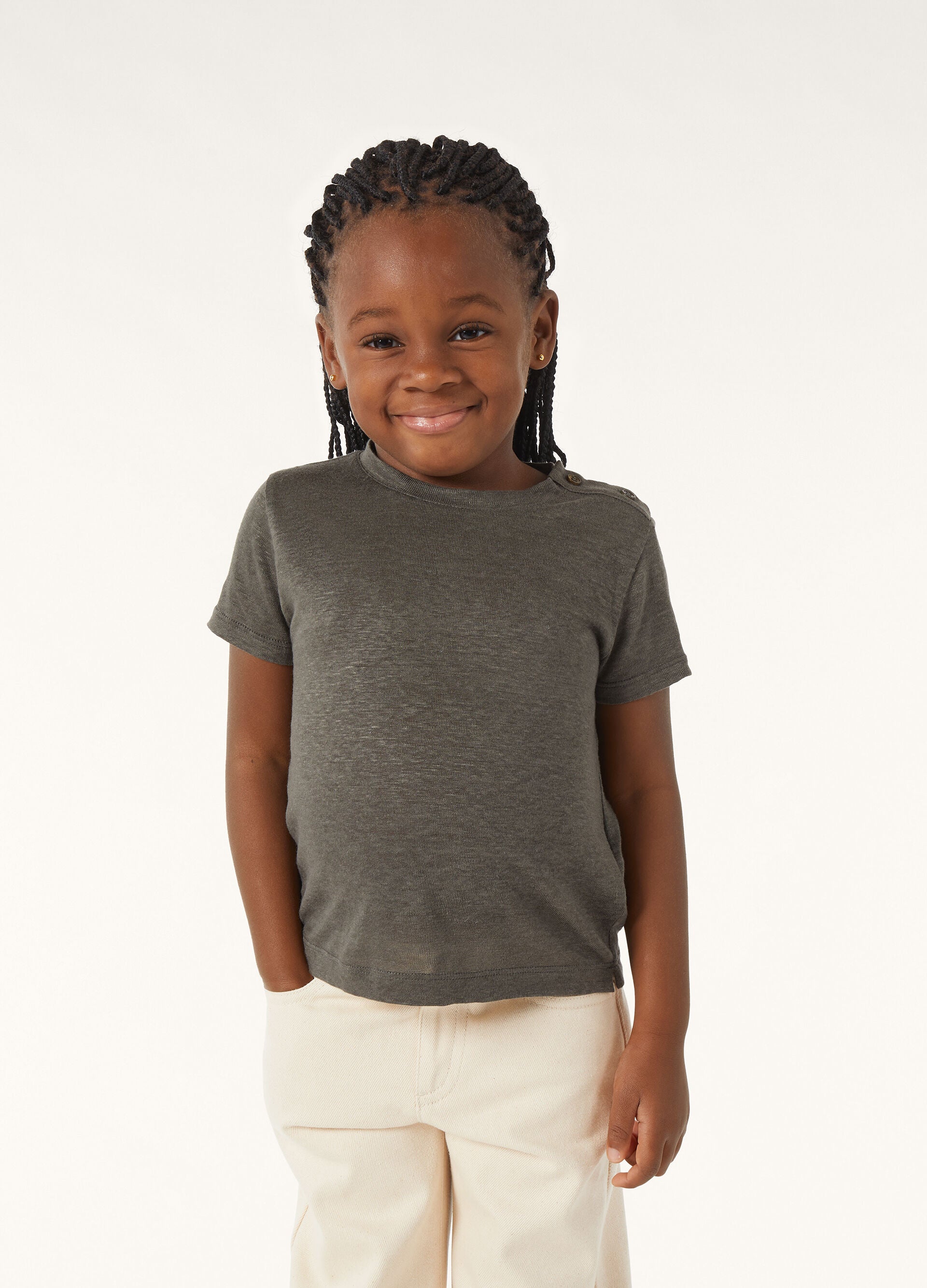Kid's Coastline T-Shirt - Sea Oak