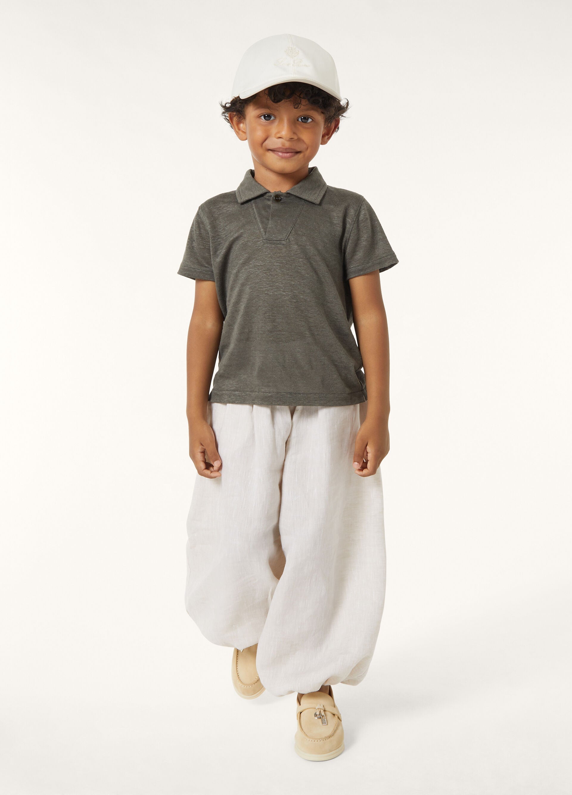Kid's Coastline Polo Shirt - Sea Oak