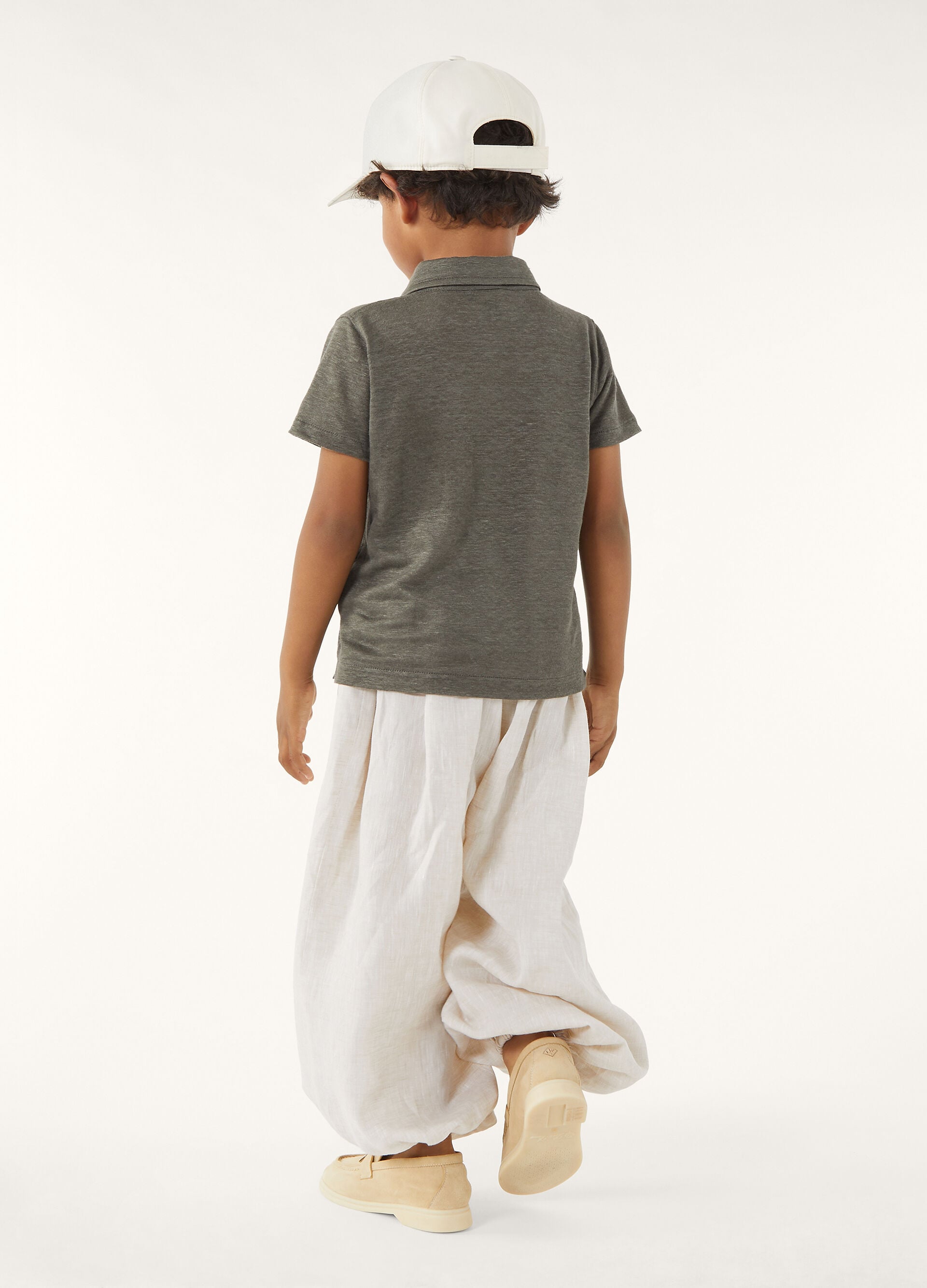 Kid's Coastline Polo Shirt - Sea Oak