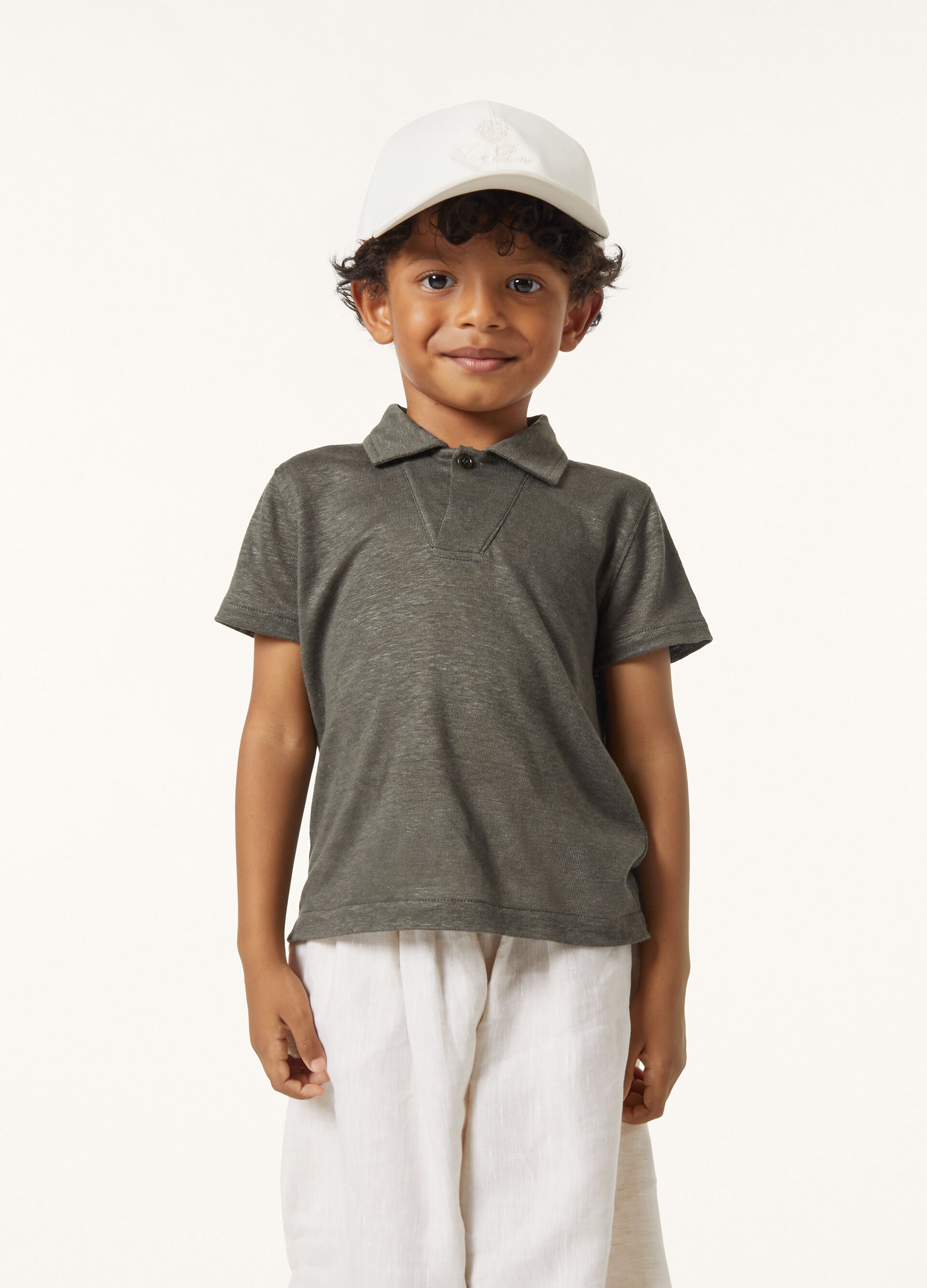 Kid's Coastline Polo Shirt - Sea Oak