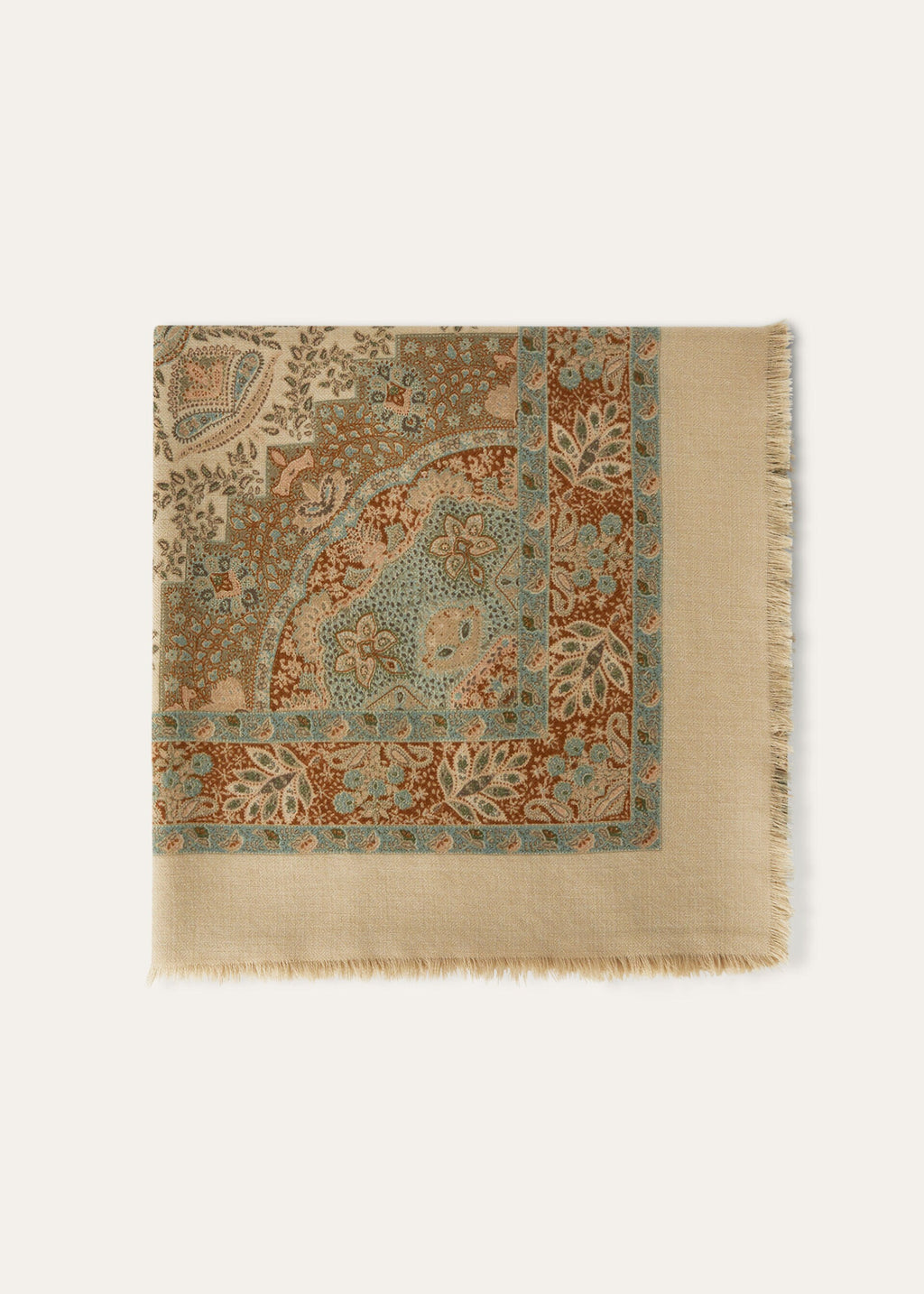 Yoyogi Shawl - Hinoki Wood/Moss/Rust