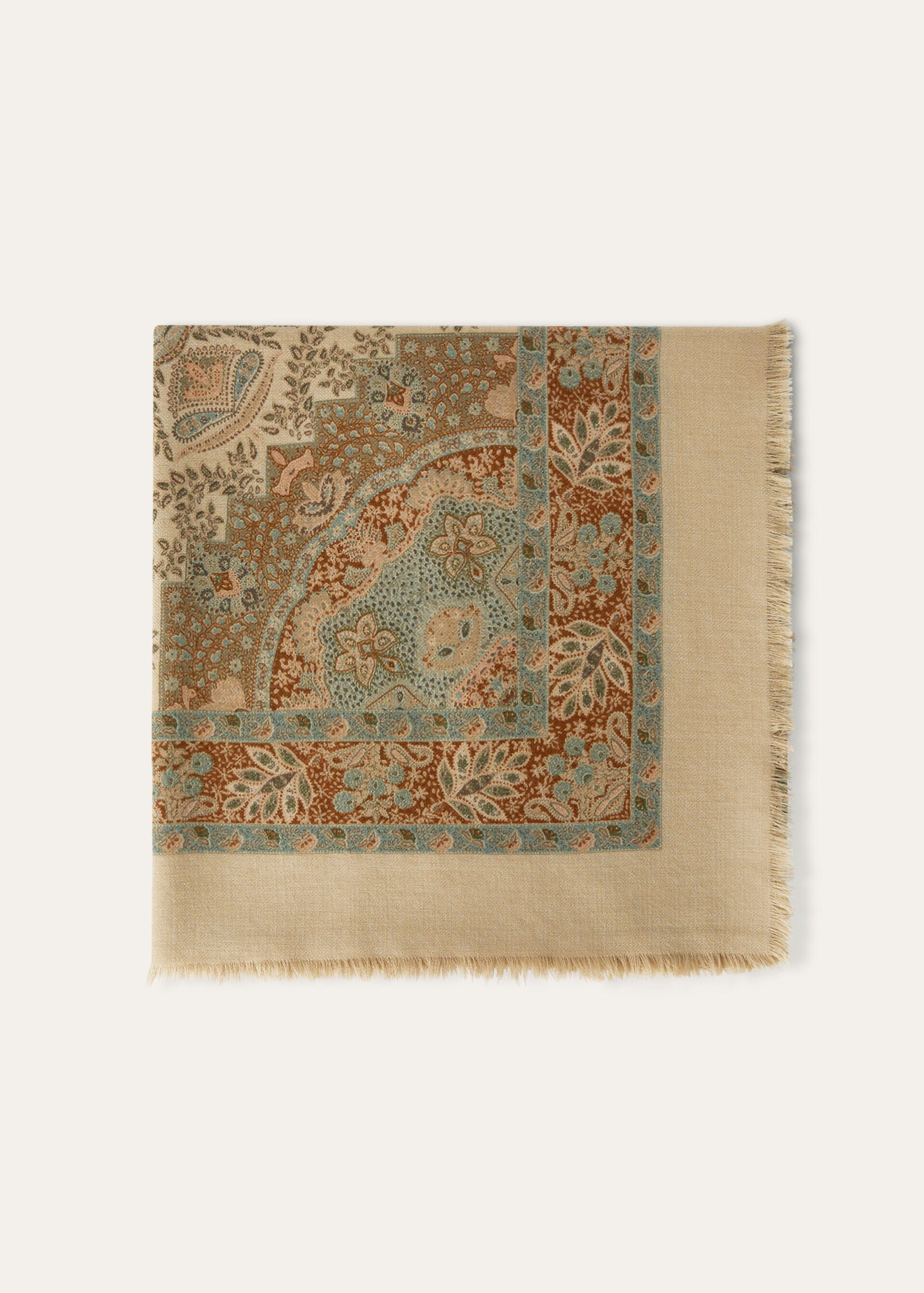 Yoyogi Shawl - Hinoki Wood/Moss/Rust