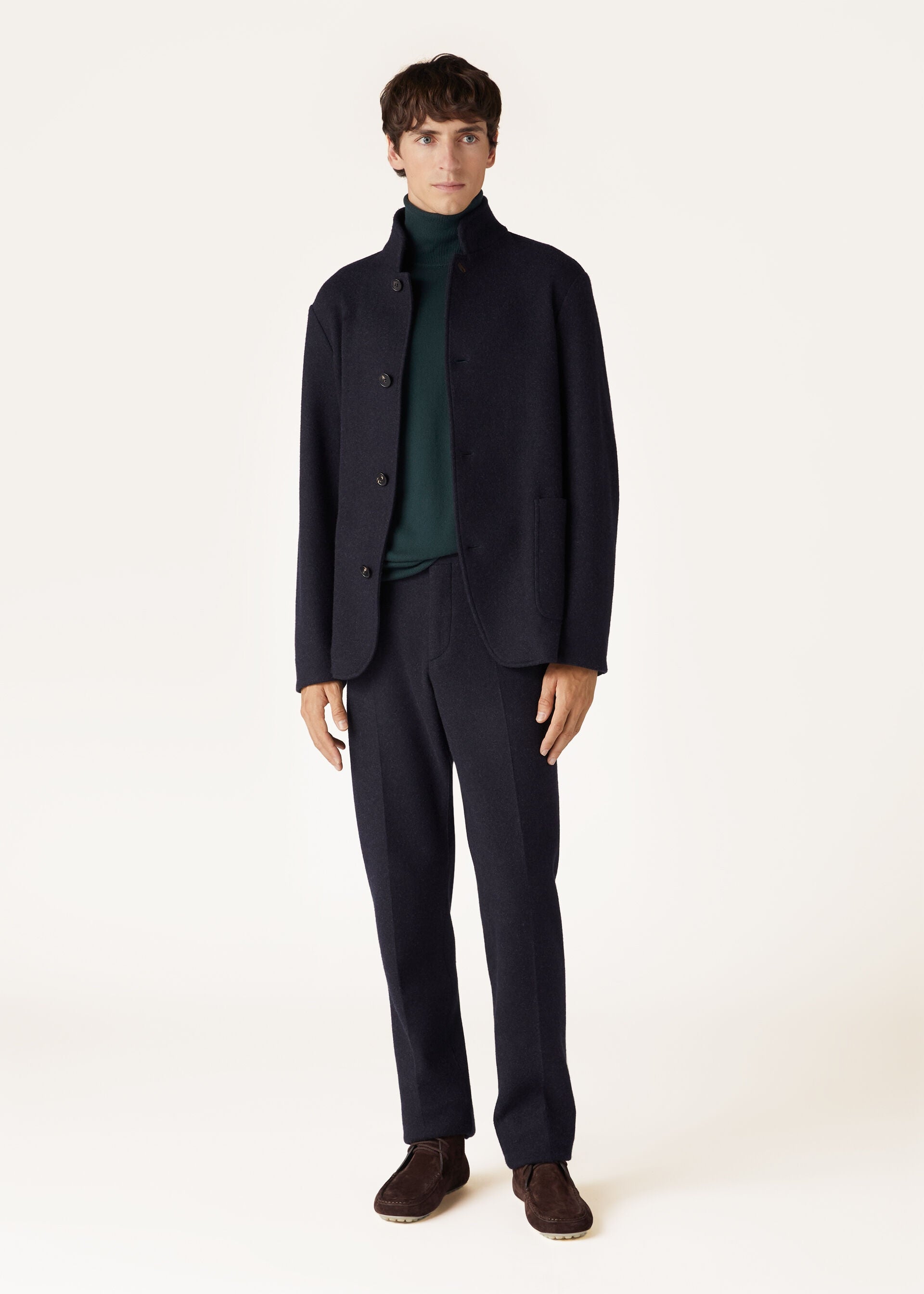 Spagna Jacket - Navy Blue/Gray Melange