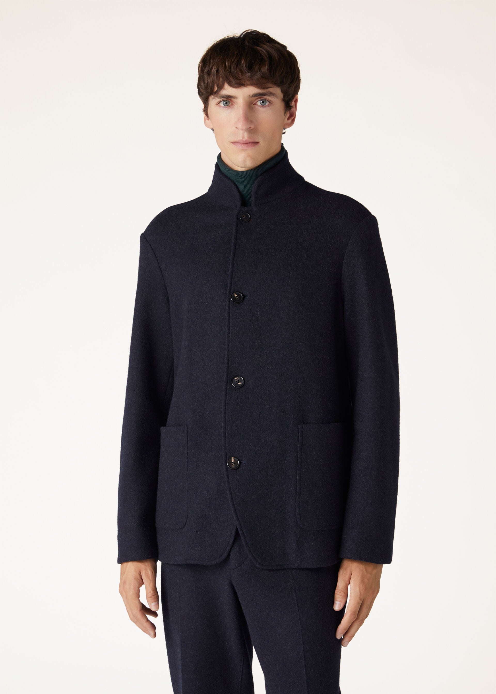 Spagna Jacket - Navy Blue/Gray Melange