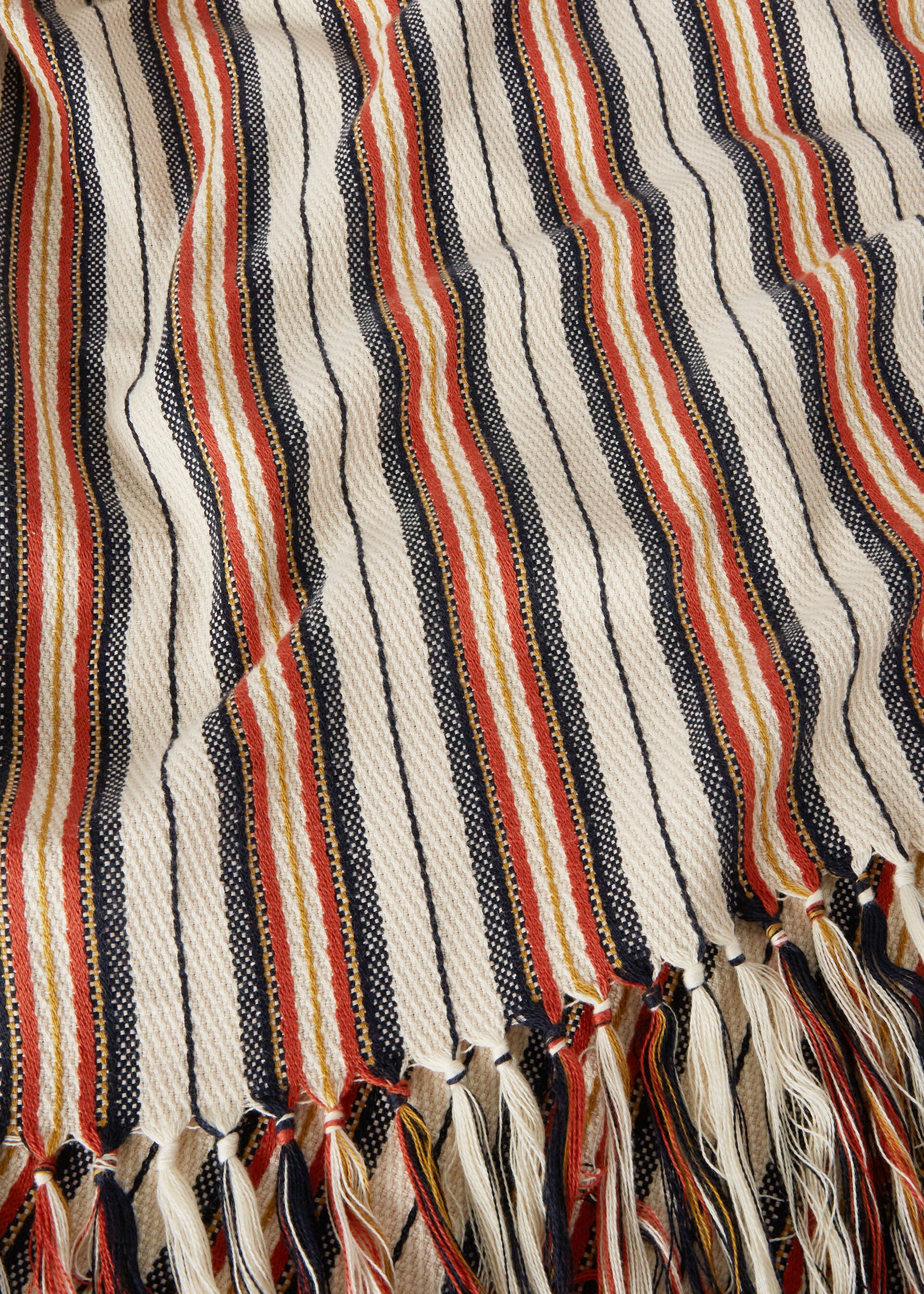 Vintage Beach Towel - Sand/Deep Ocean/Chili/Antique Gold