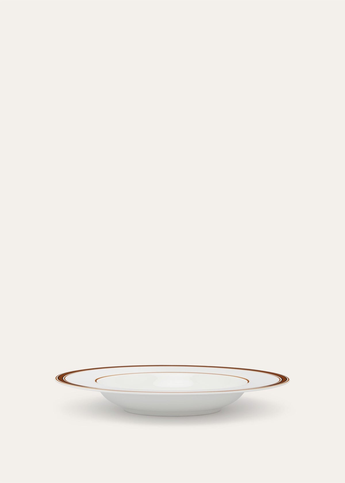 Suitcase Stripe Border Soup Bowl - Kummel Striped