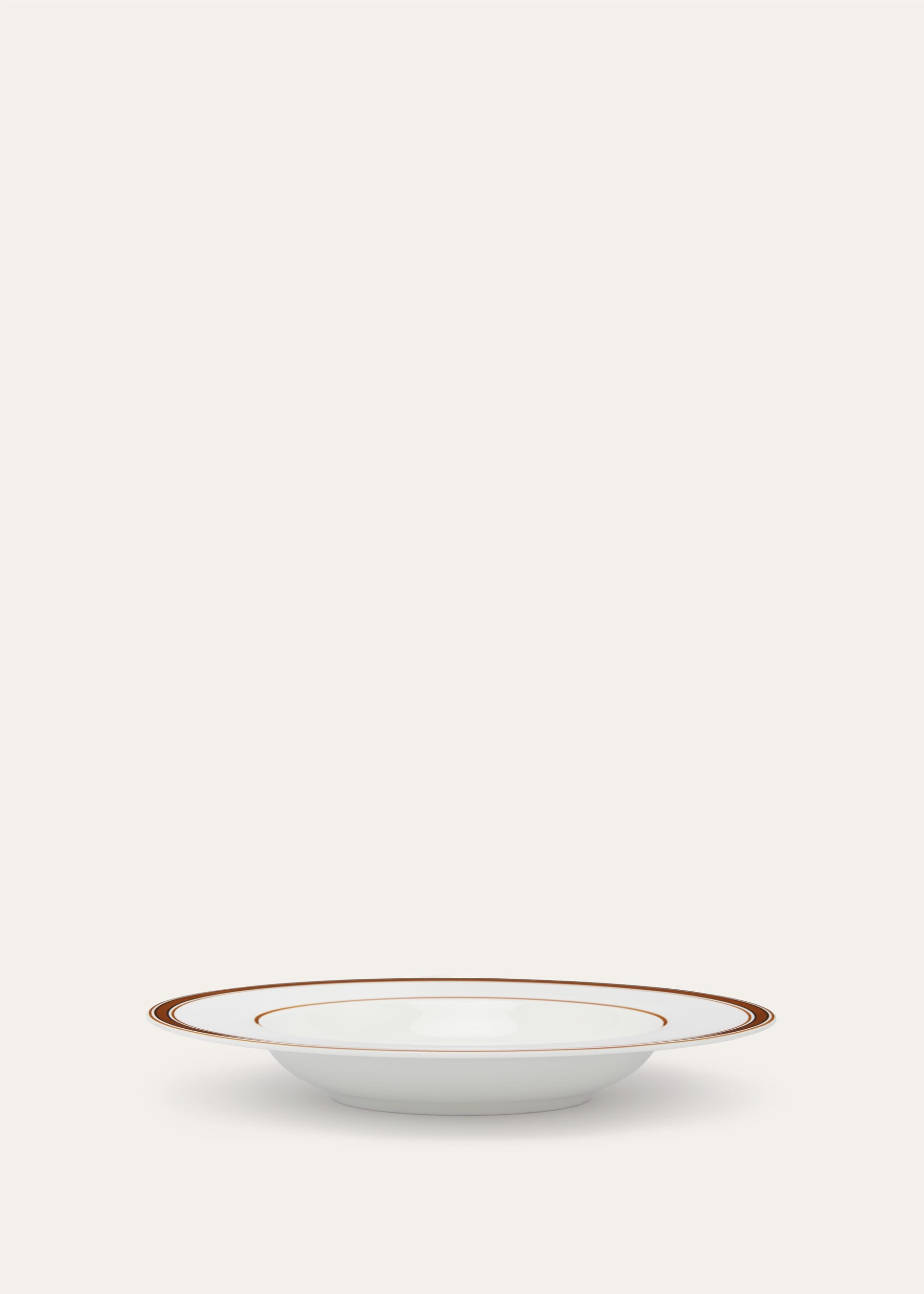 Suitcase Stripe Border Soup Bowl - Kummel Striped