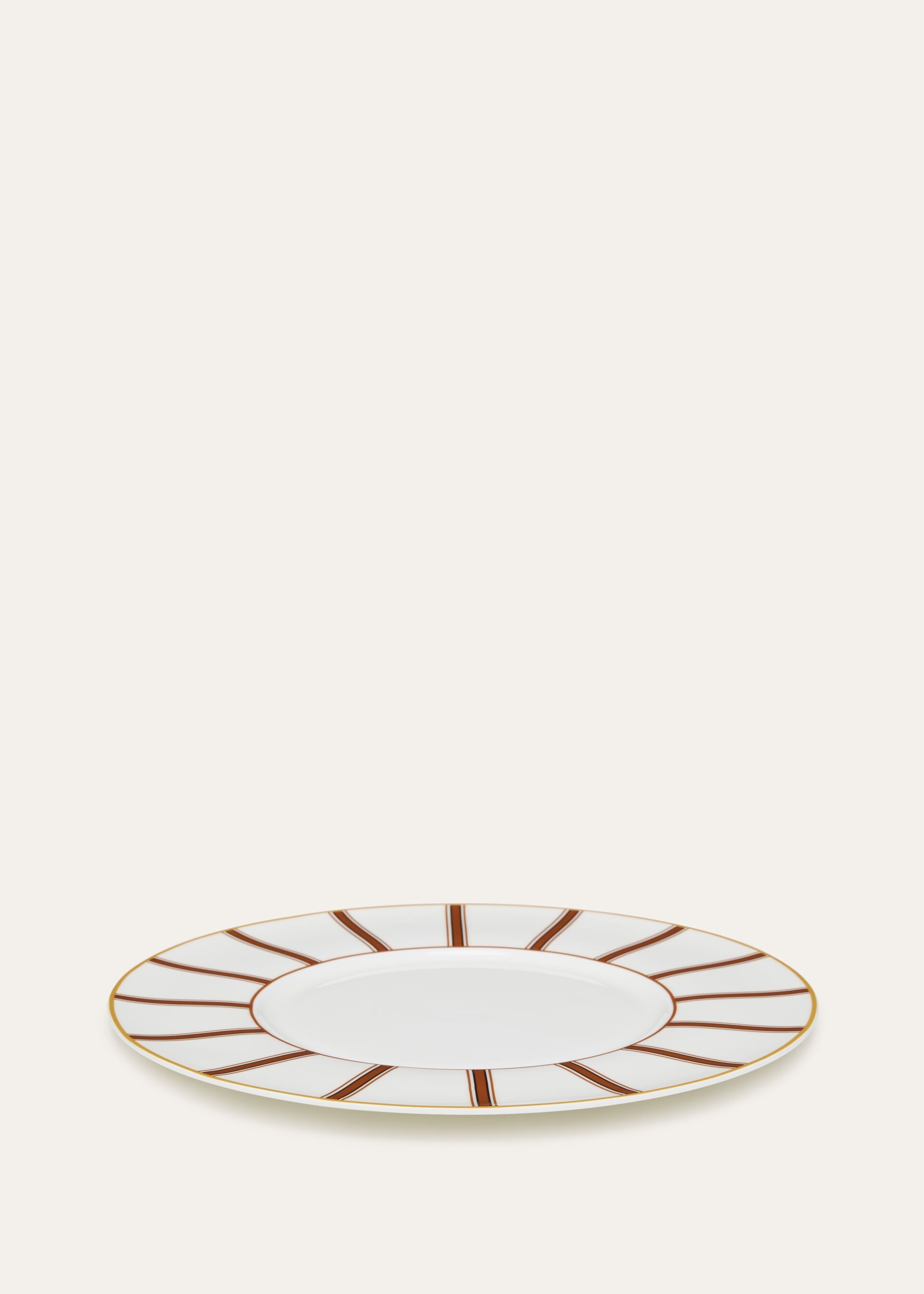 Suitcase Stripe Charger Plate - Kummel Striped