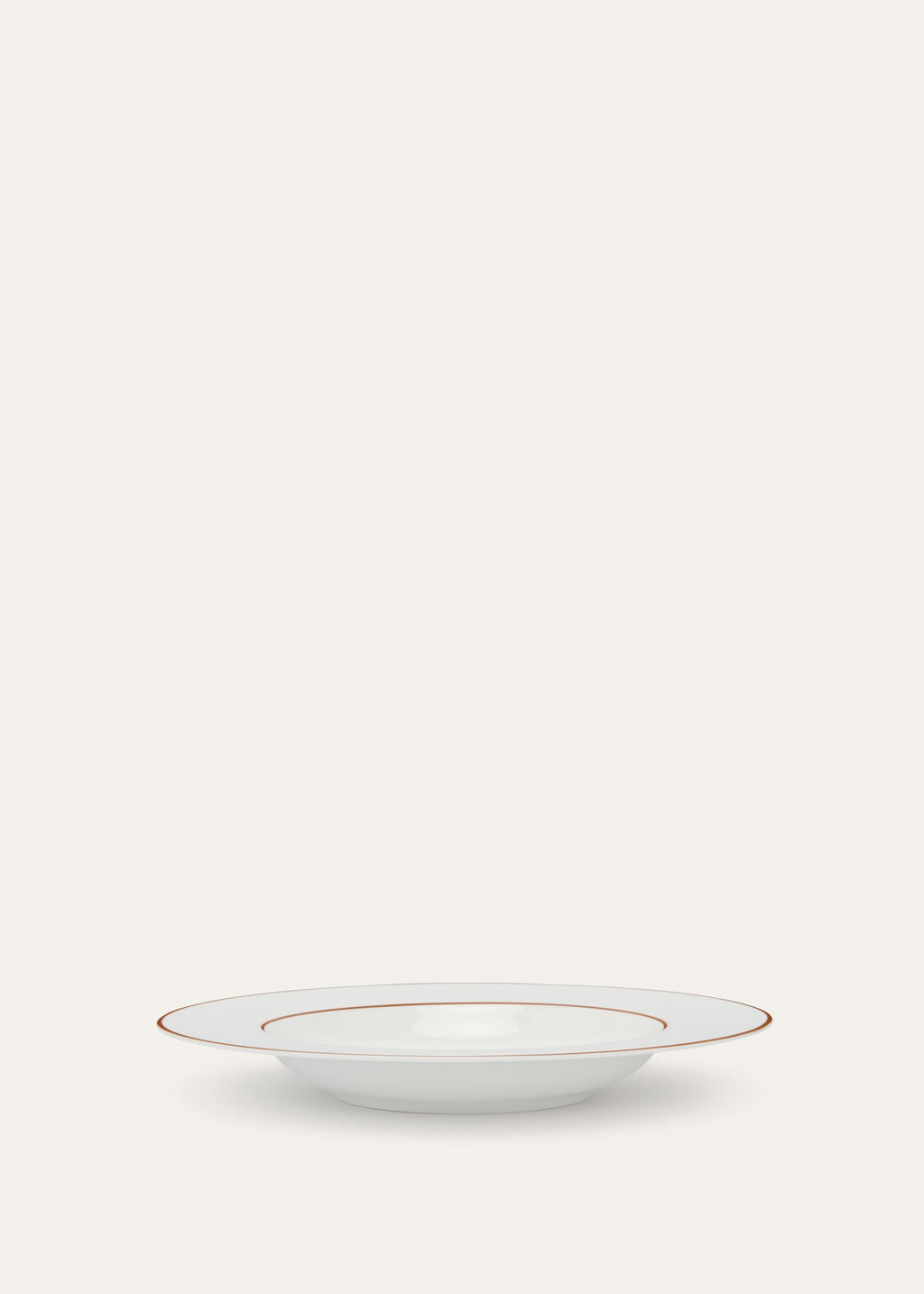 Suitcase Stripe Plain Soup Plate - Kummel Striped