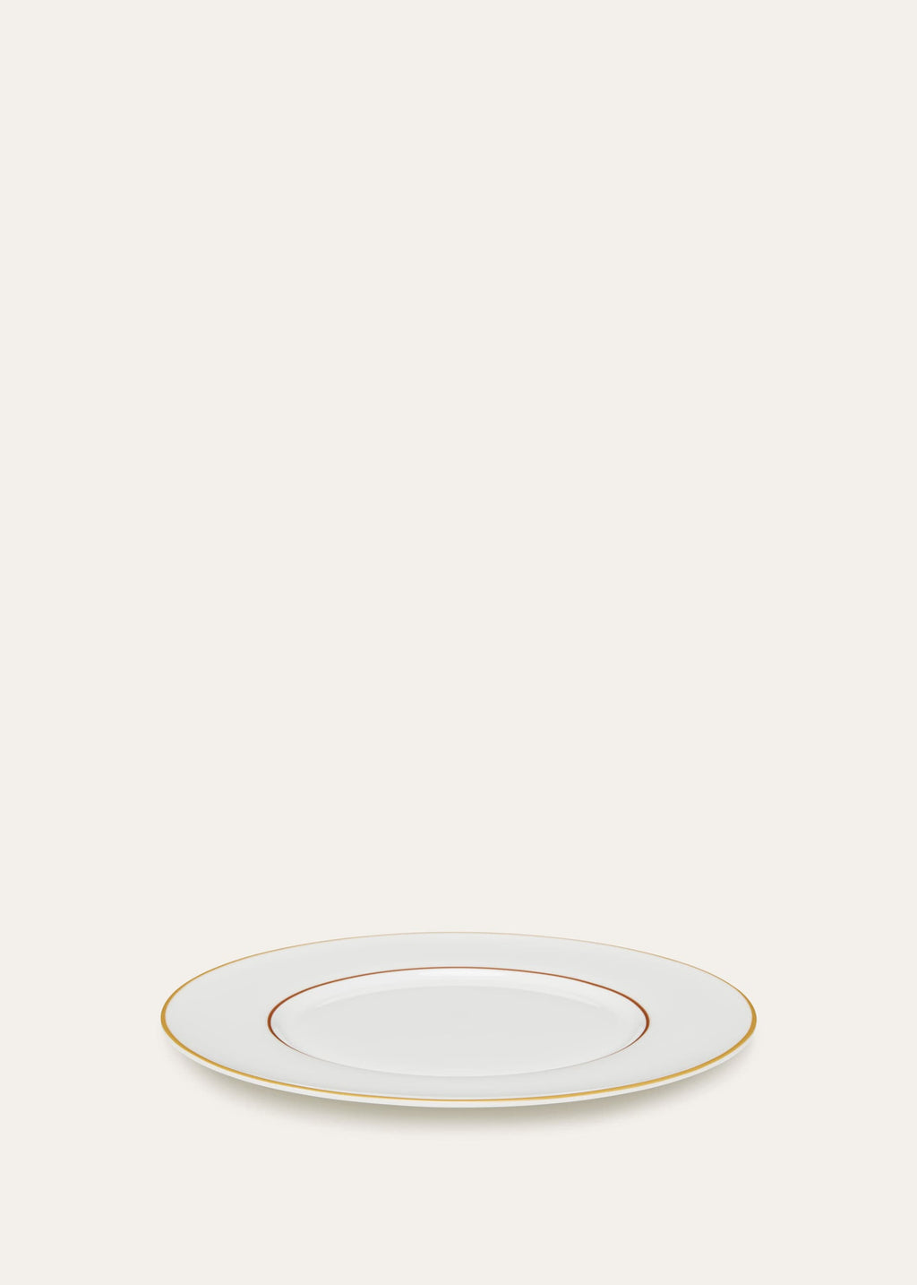 Suitcase Stripe Plain Dinner Plate - Kummel Striped