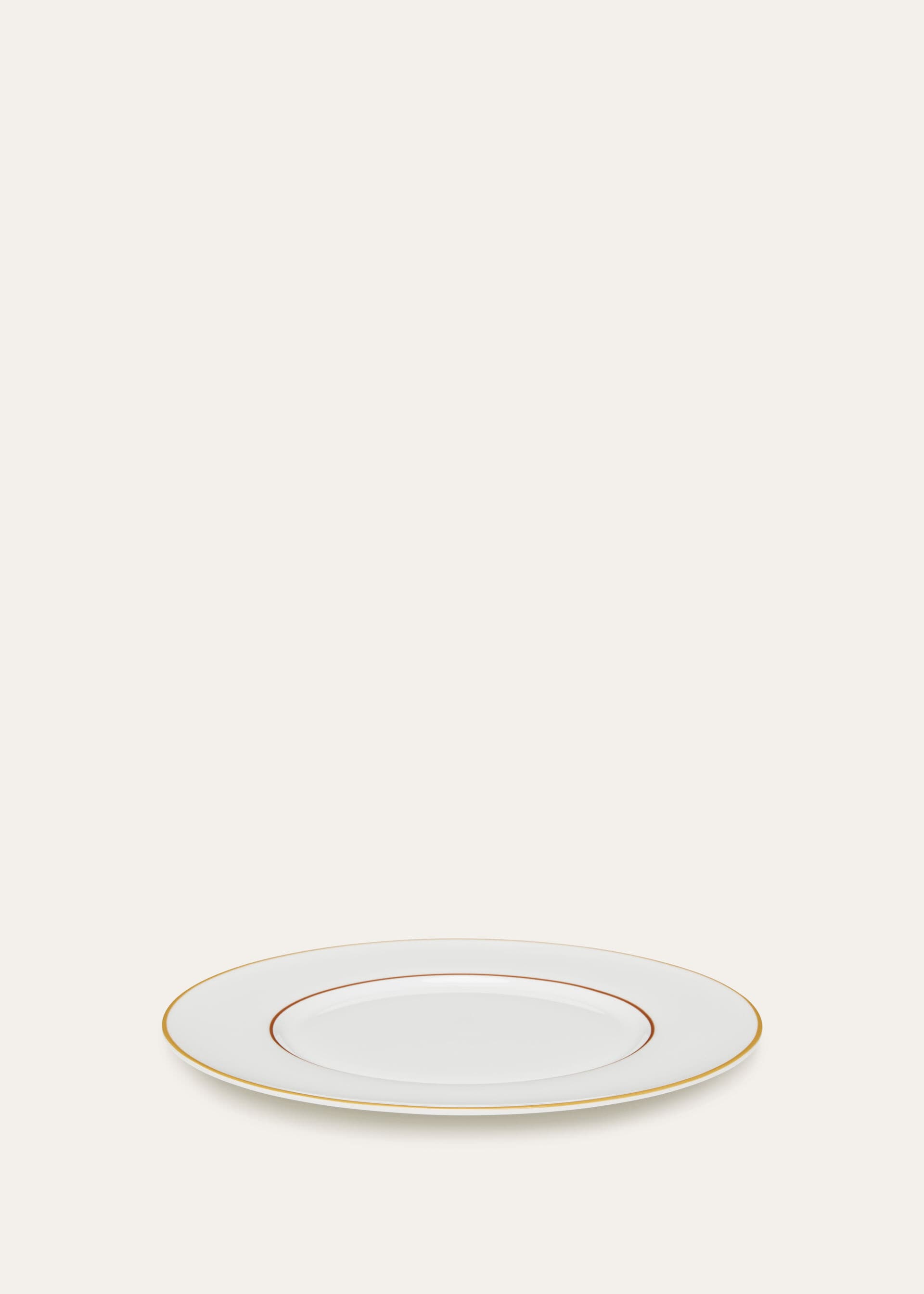 Suitcase Stripe Plain Dinner Plate - Kummel Striped