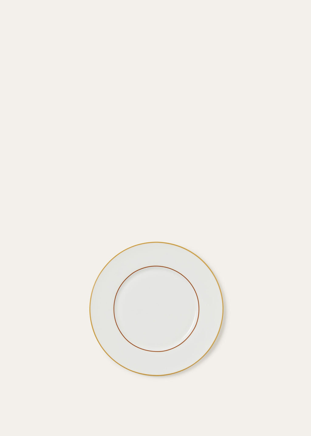 Suitcase Stripe Plain Dinner Plate - Kummel Striped