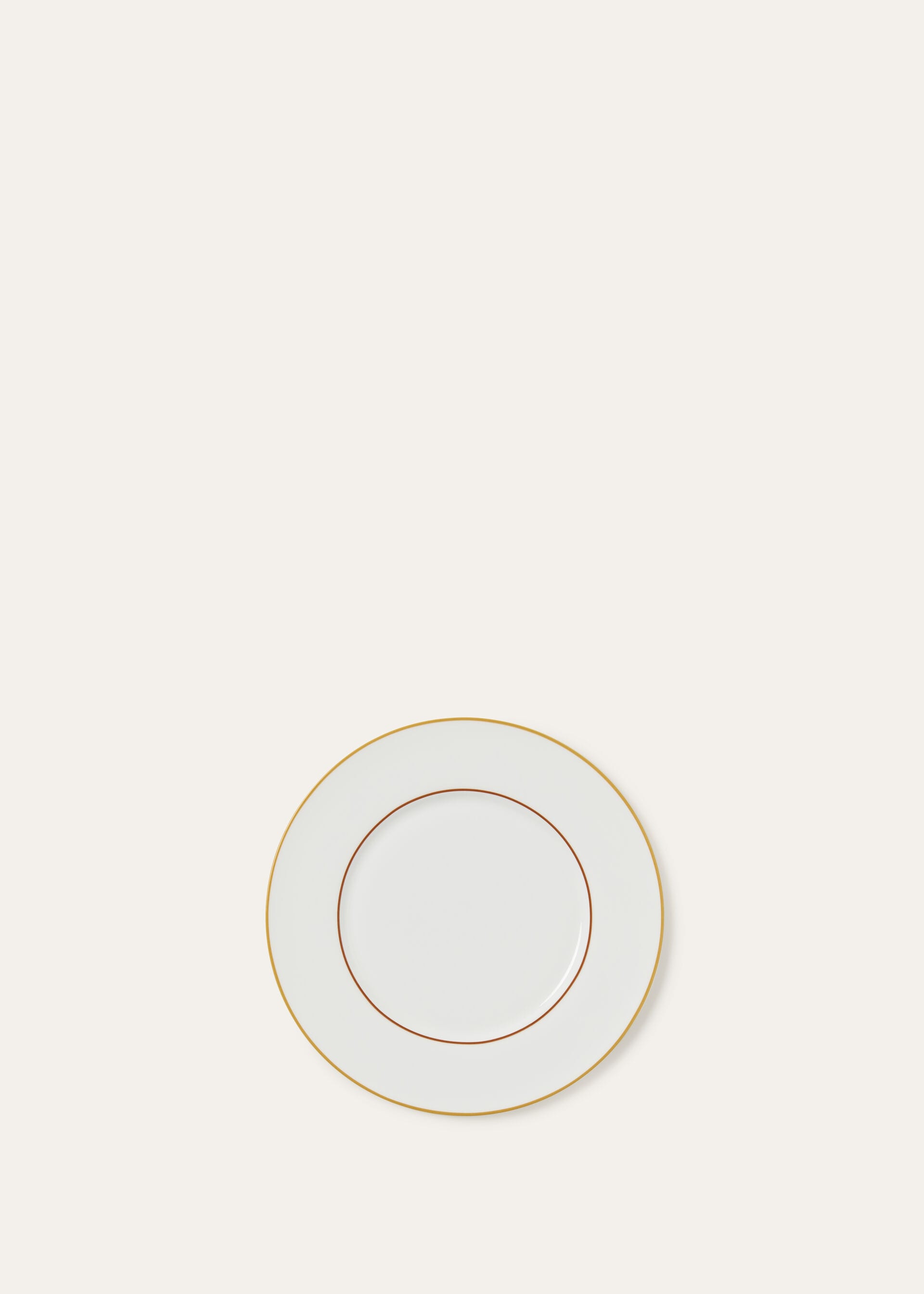 Suitcase Stripe Plain Dinner Plate - Kummel Striped