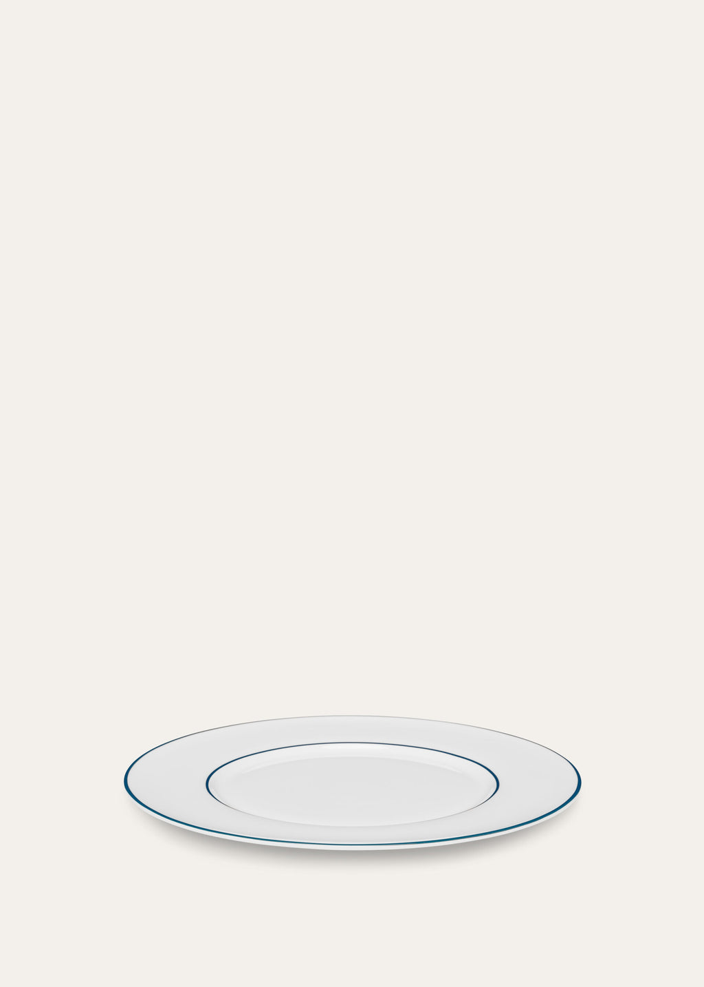 Suitcase Stripe Plain Dinner Plate - Marinier Blue Stripe