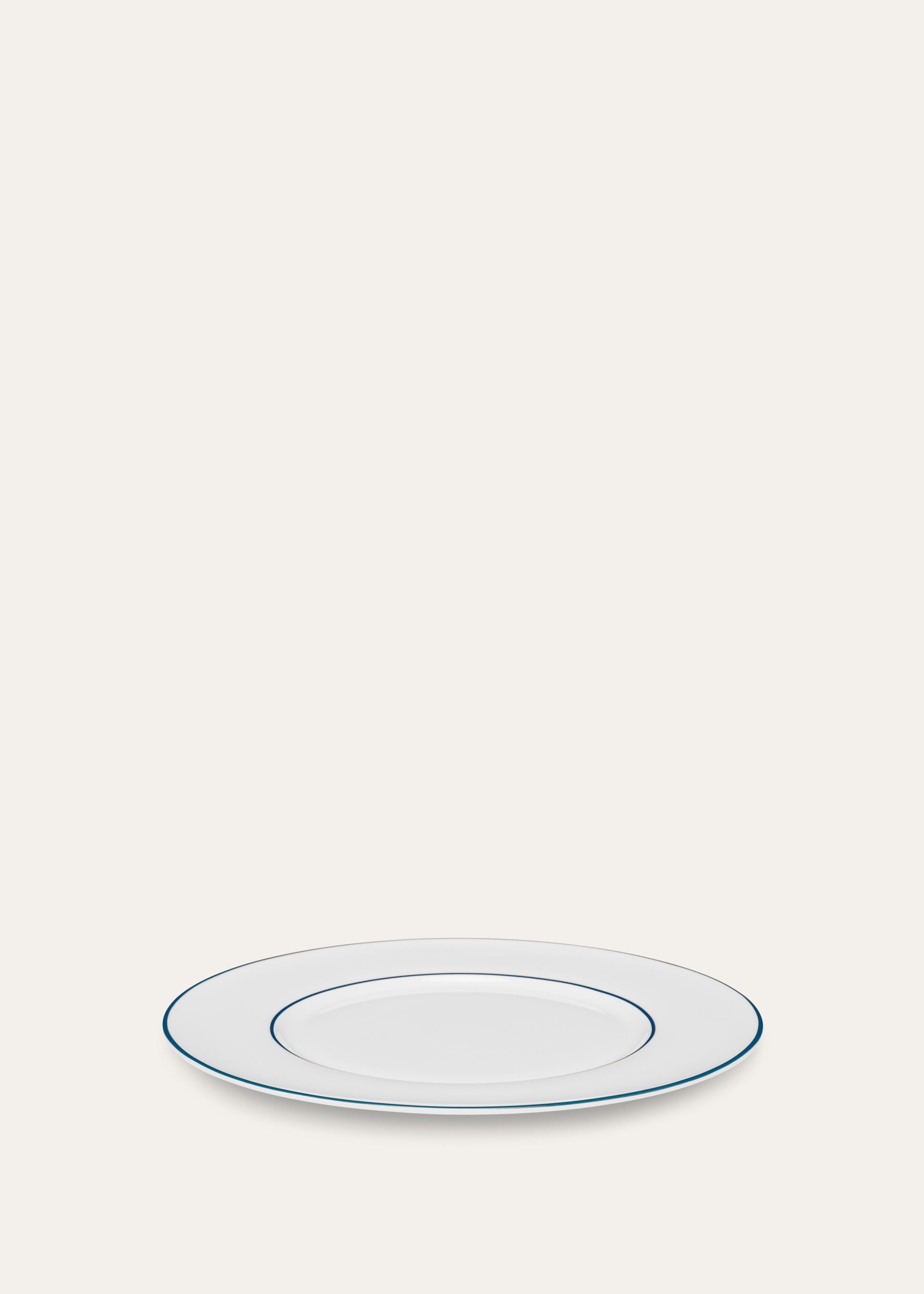 Suitcase Stripe Plain Dinner Plate - Marinier Blue Stripe