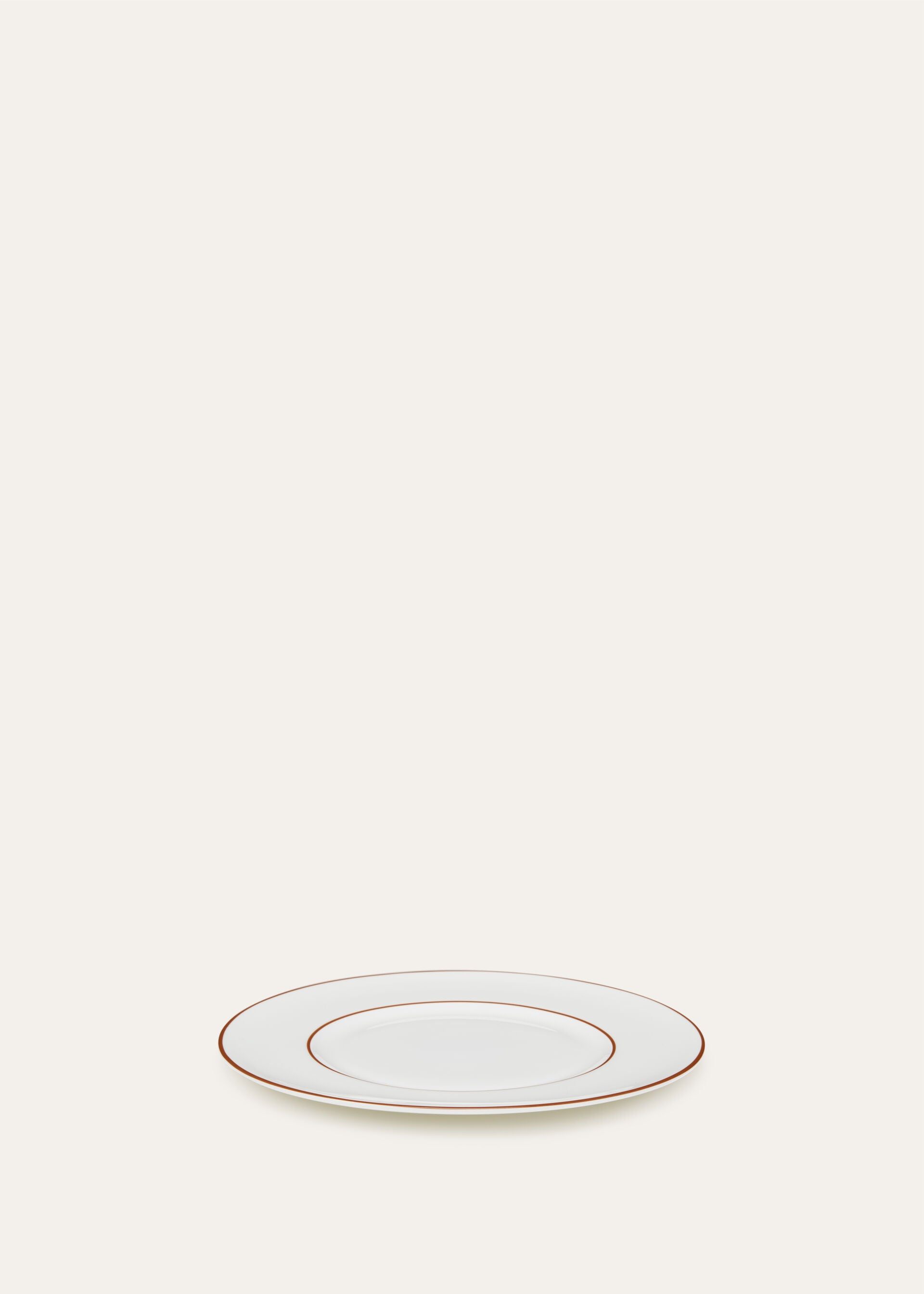Suitcase Stripe Plain Dessert Plate - Kummel Striped
