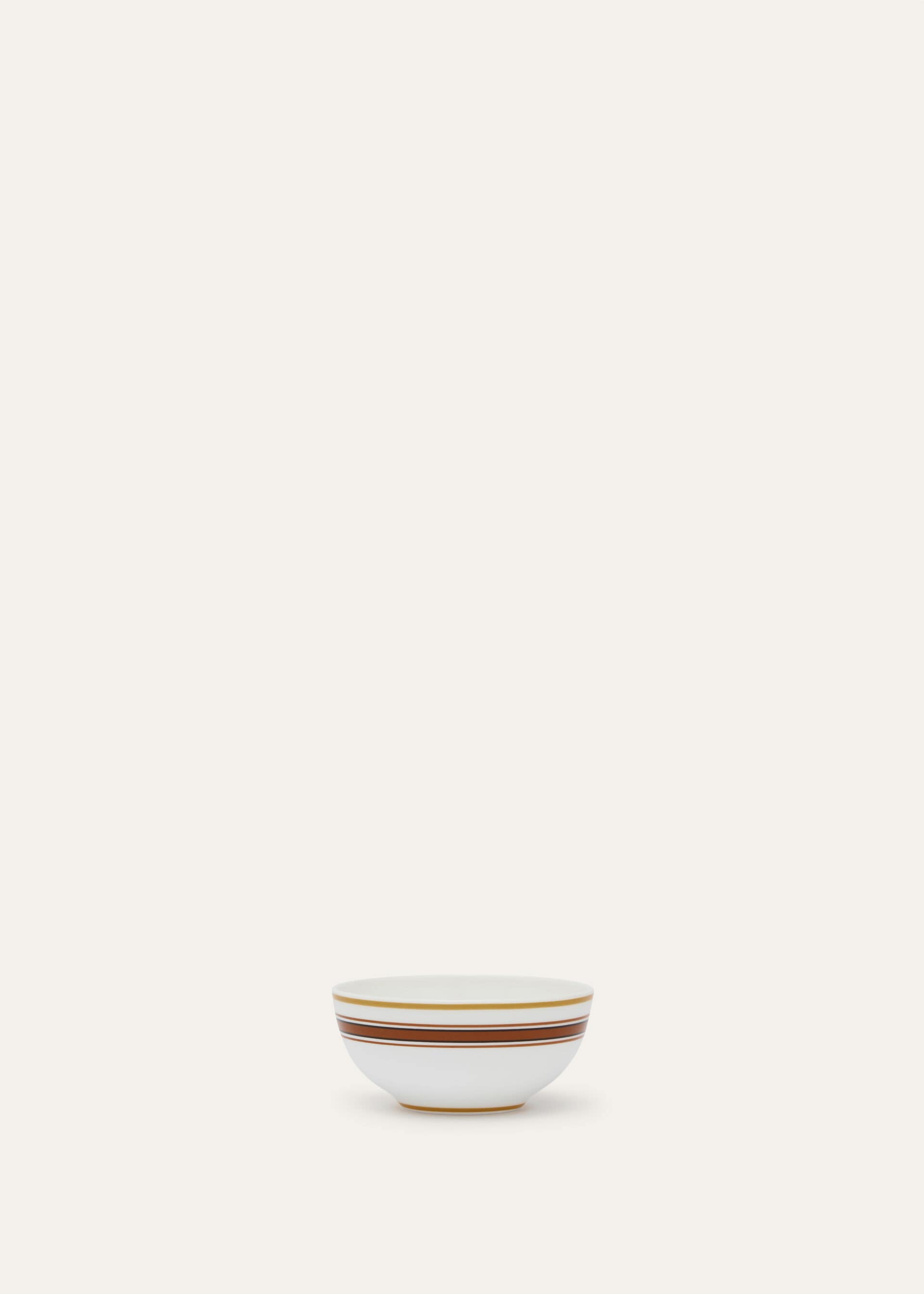 Suitcase Stripe Border Small Bowl - Kummel Striped
