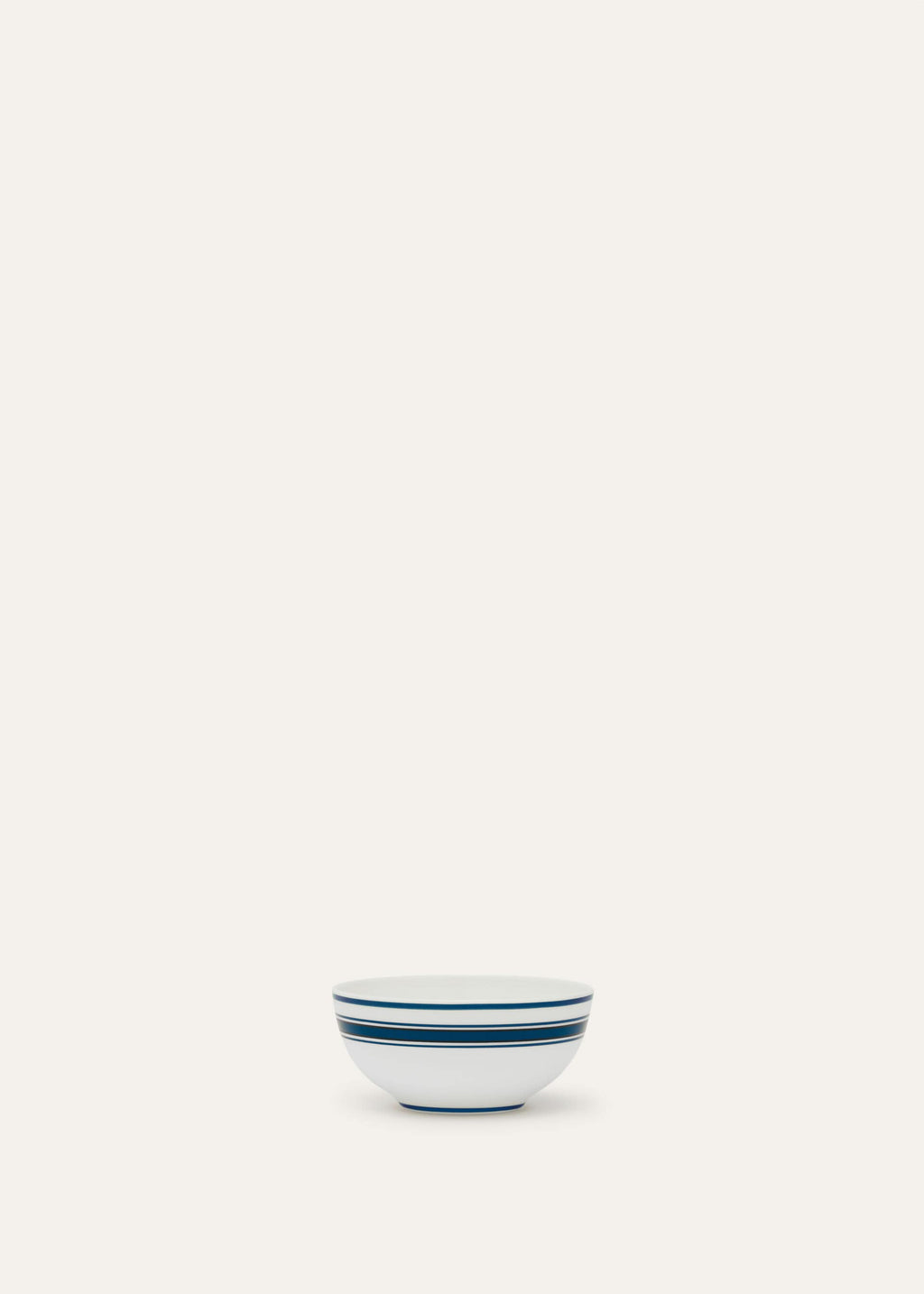Suitcase Stripe Border Small Bowl - Marinier Blue Stripe