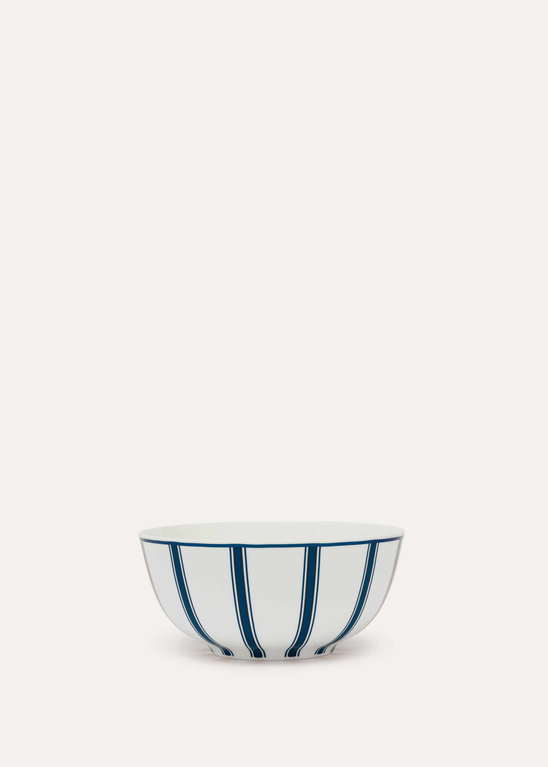 Suitcase Stripe Large Bowl - Marinier Blue Stripe