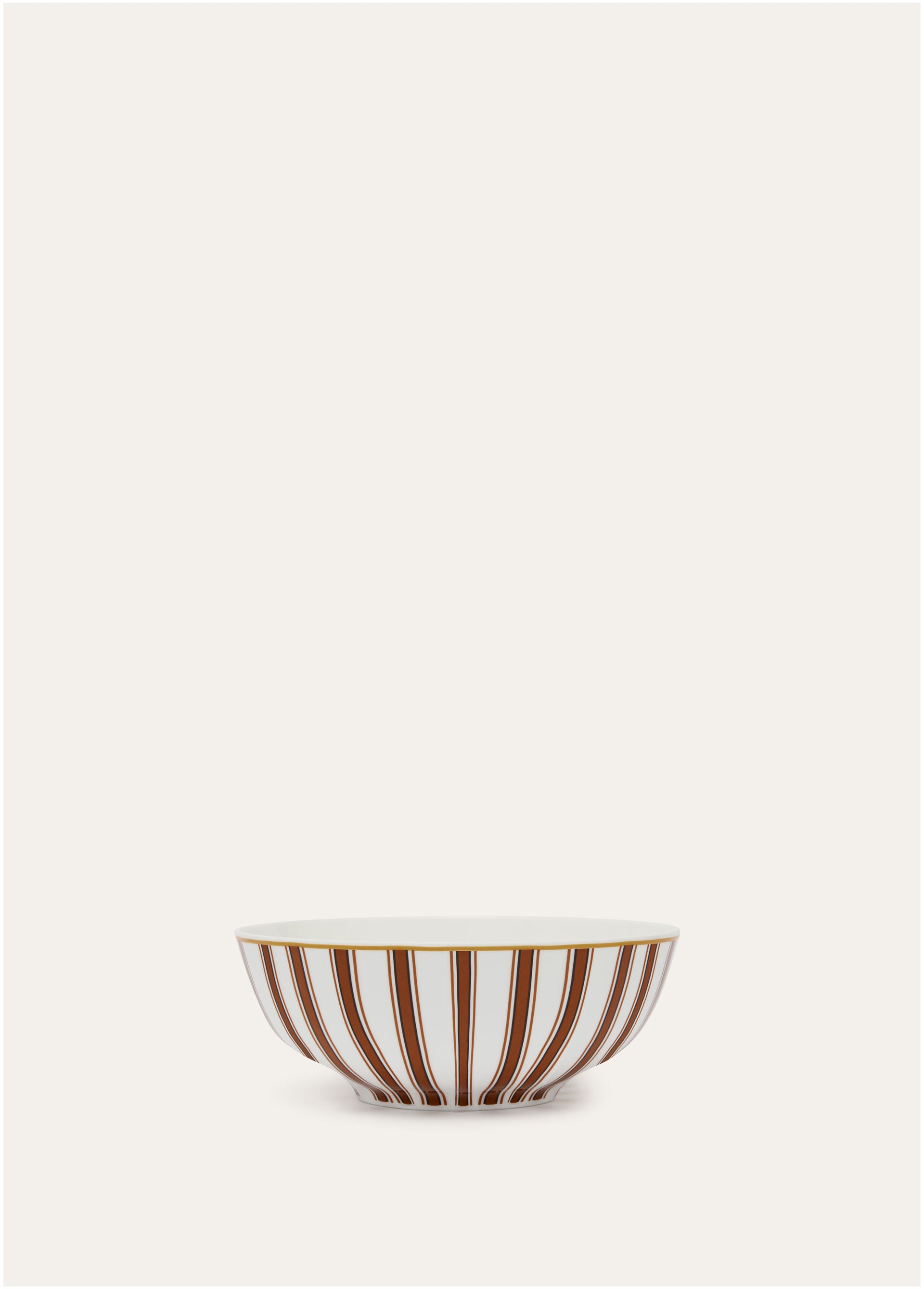 Suitcase Stripe Medium Bowl - Kummel Striped