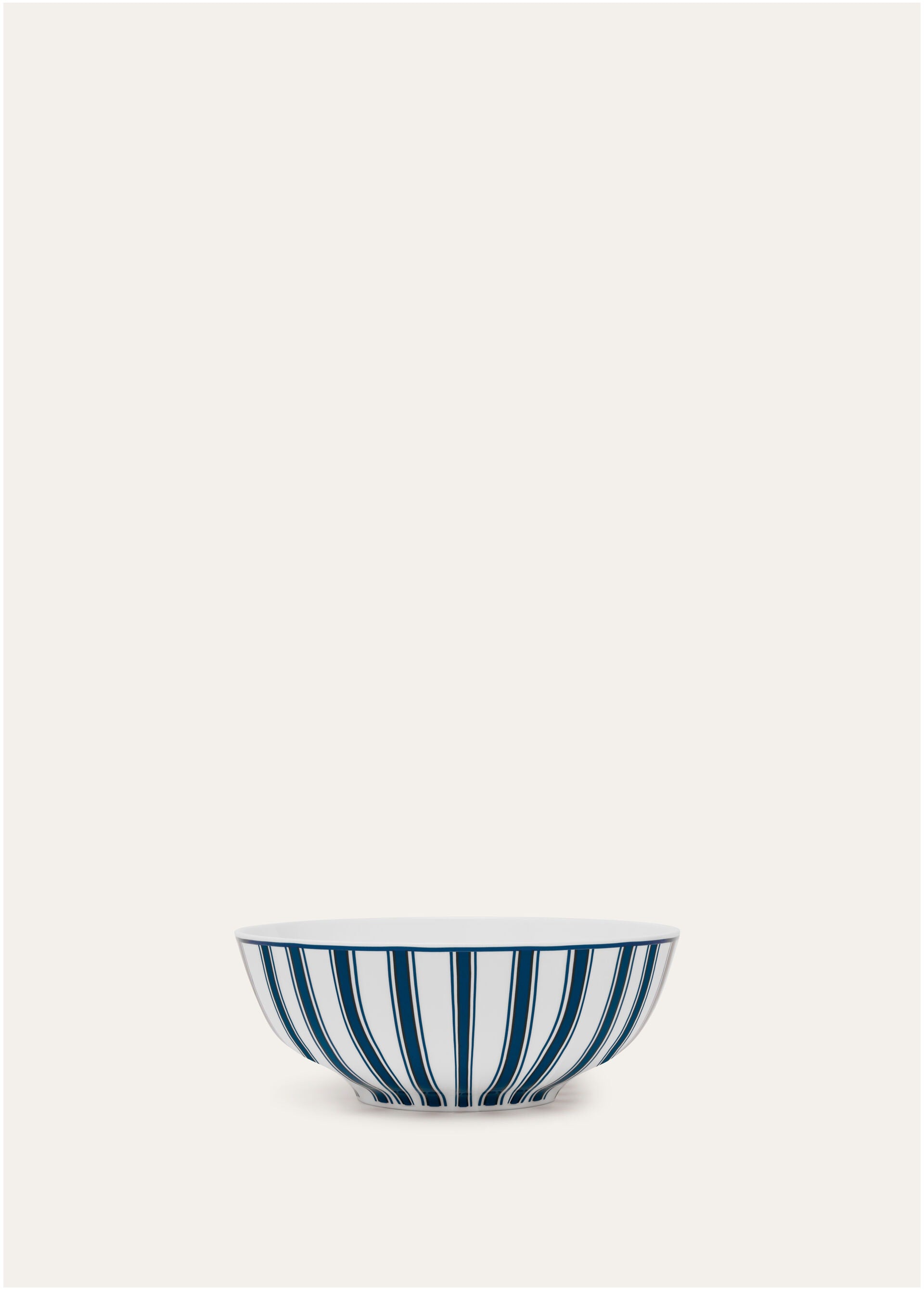 Suitcase Stripe Medium Bowl - Marinier Blue Stripe