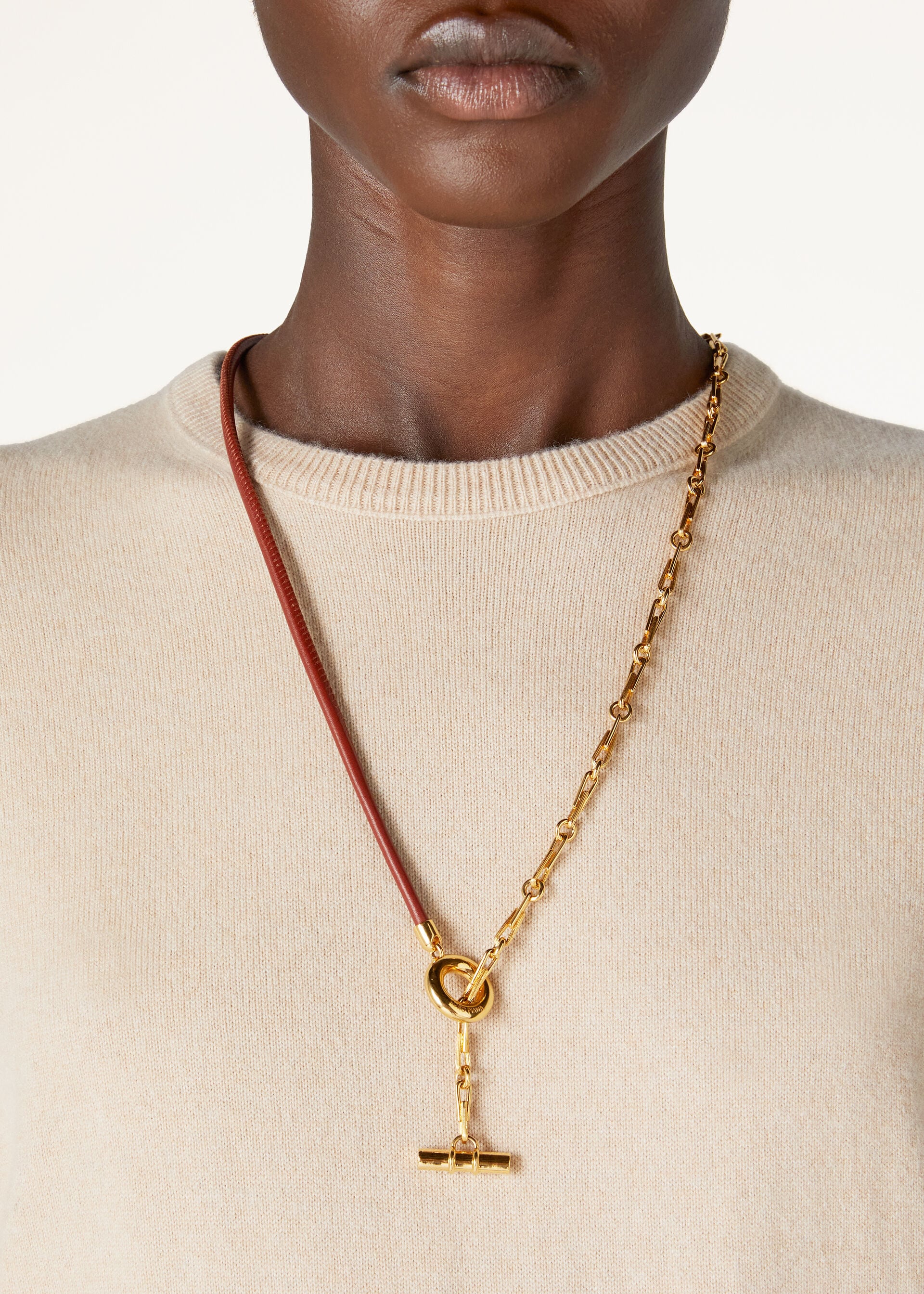 Ghiera Necklace - Sun Gold/Deep Kummel
