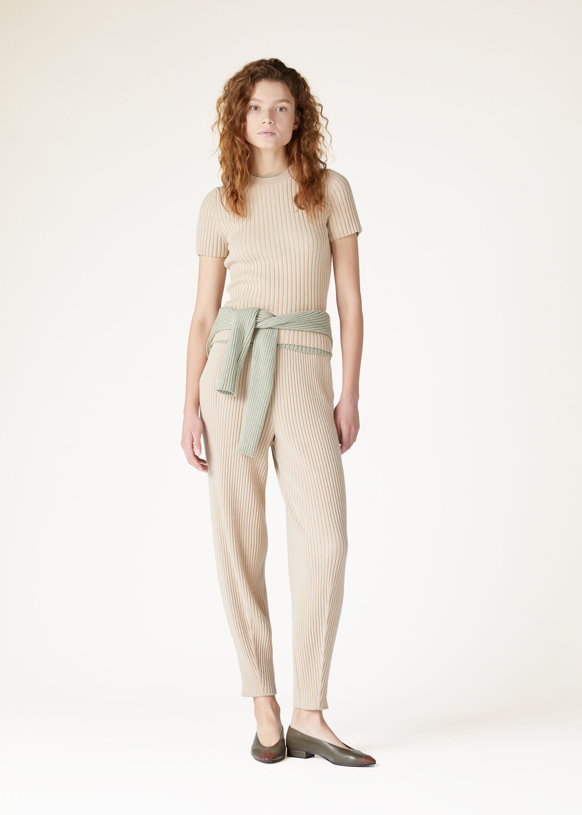 Lago Sirio Crewneck - Sesame Sauce Mel Natural Dyed
