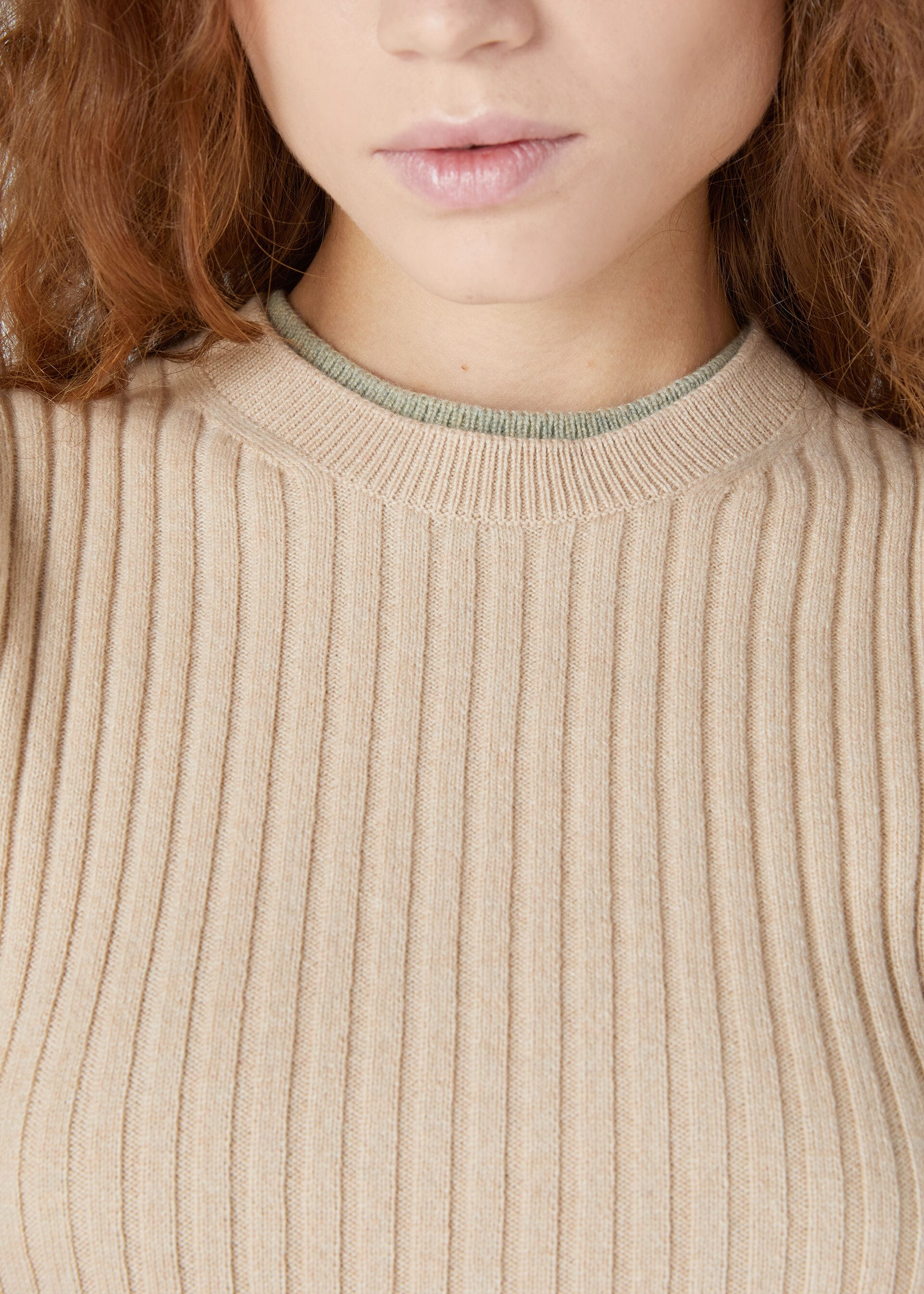 Lago Sirio Crewneck - Sesame Sauce Mel Natural Dyed