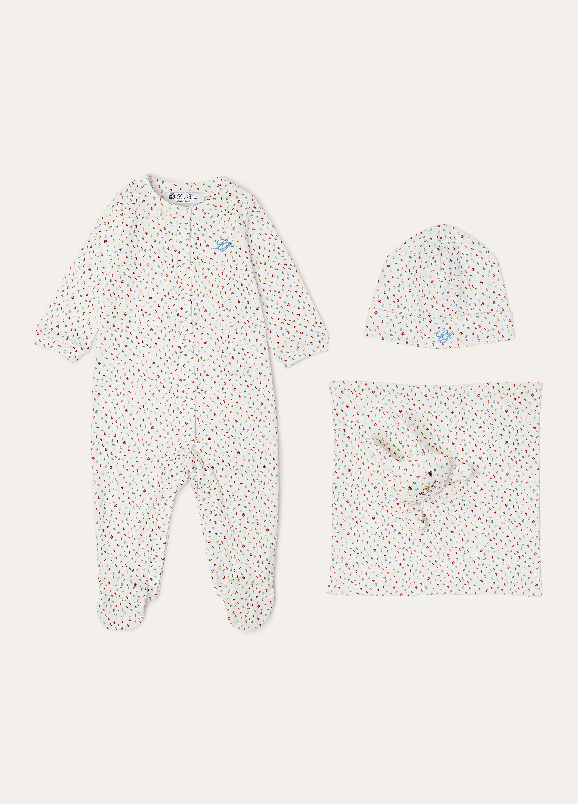 Baby Little Numbers Gift Set - RED/BLUE/GREN