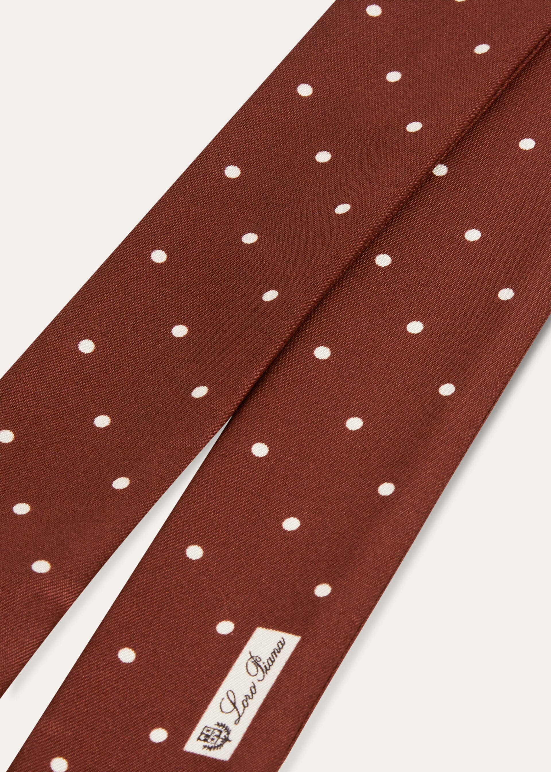 Pois Tie Band - Deep Bordeaux/White